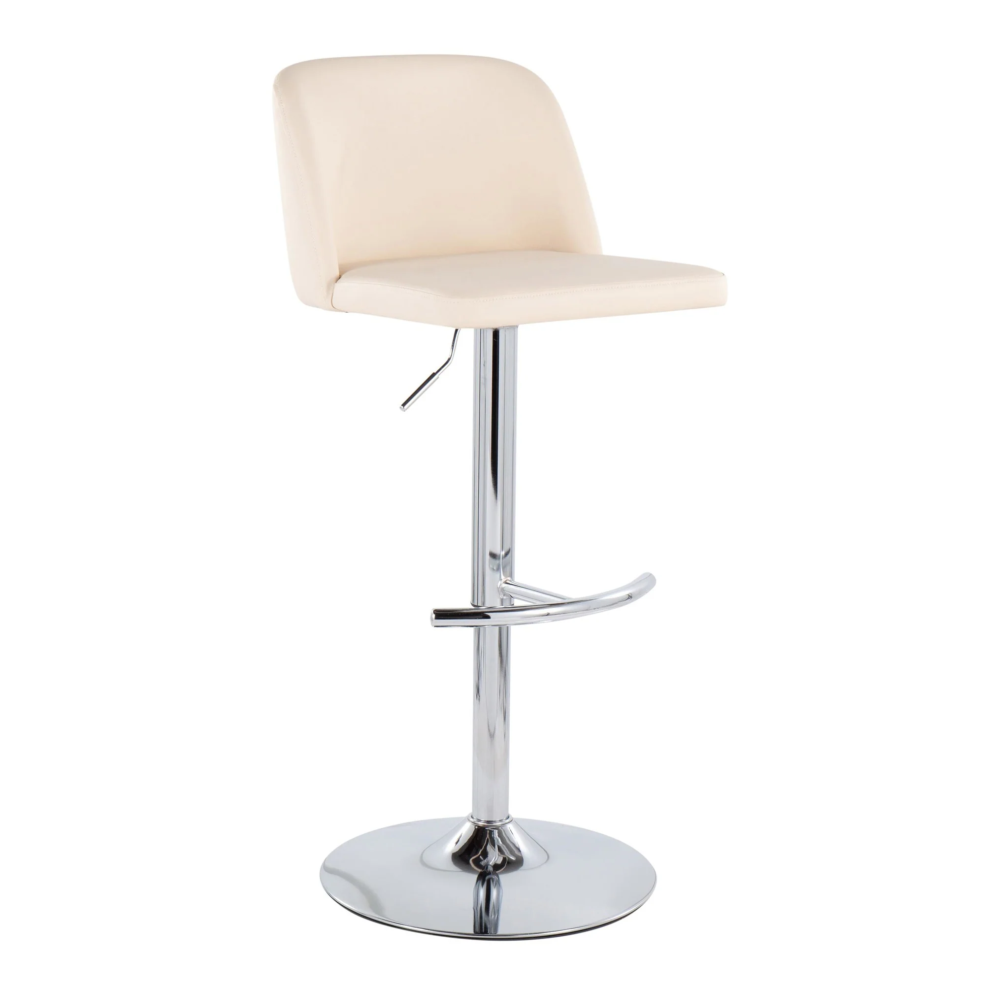 Toriano Adjustable Bar Stool - Set of 2 Black By LumiSource - BS-TORIANOPU-RT2 CHRMBK2 - Image 15