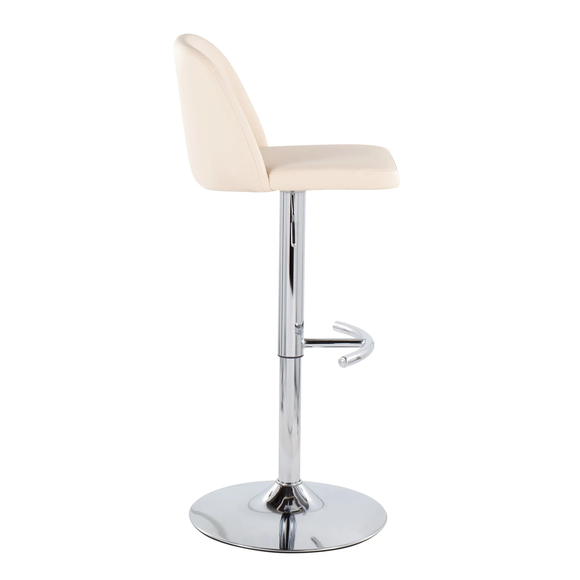 Toriano Adjustable Bar Stool - Set of 2 Black By LumiSource - BS-TORIANOPU-RT2 CHRMBK2 - Image 16