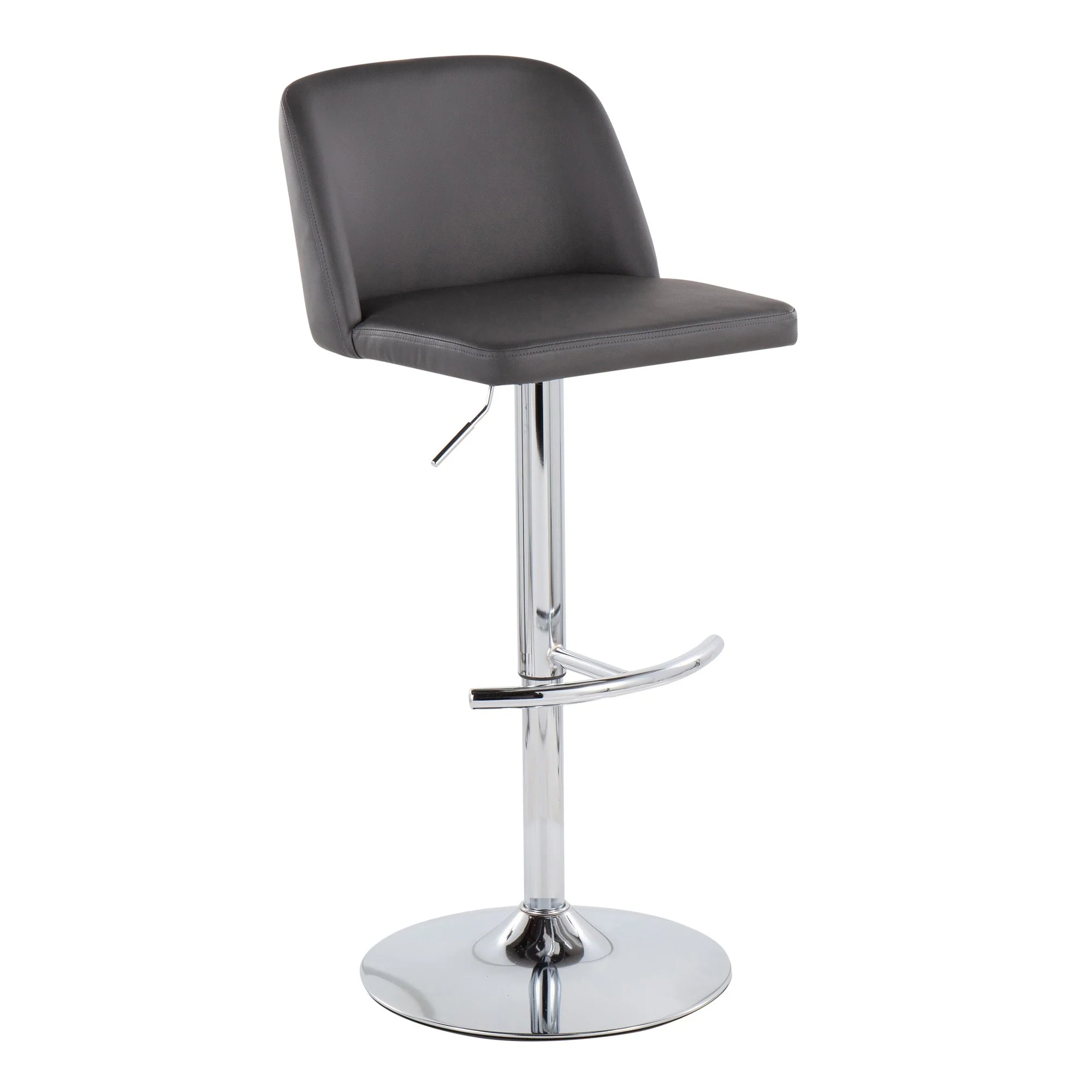 Toriano Adjustable Bar Stool - Set of 2 Black By LumiSource - BS-TORIANOPU-RT2 CHRMBK2 - Image 24
