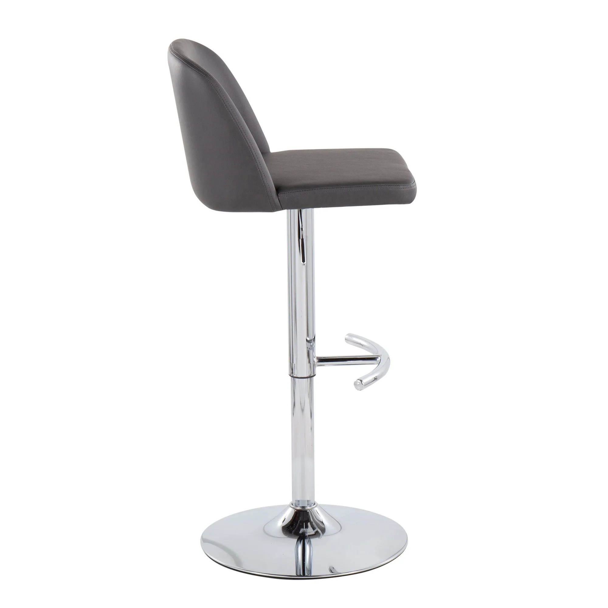 Toriano Adjustable Bar Stool - Set of 2 Black By LumiSource - BS-TORIANOPU-RT2 CHRMBK2 - Image 25
