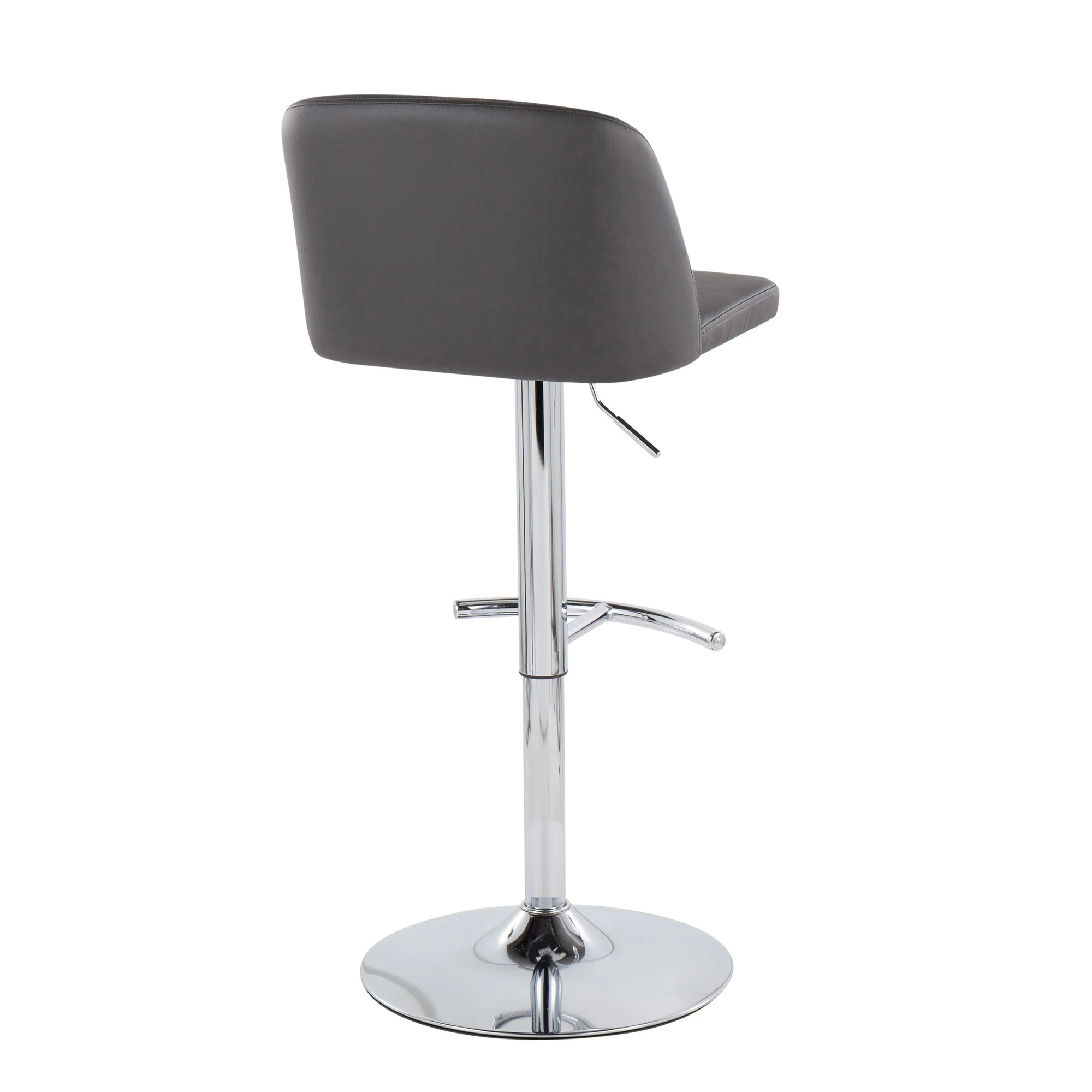 Toriano Adjustable Bar Stool - Set of 2 Black By LumiSource - BS-TORIANOPU-RT2 CHRMBK2 - Image 26