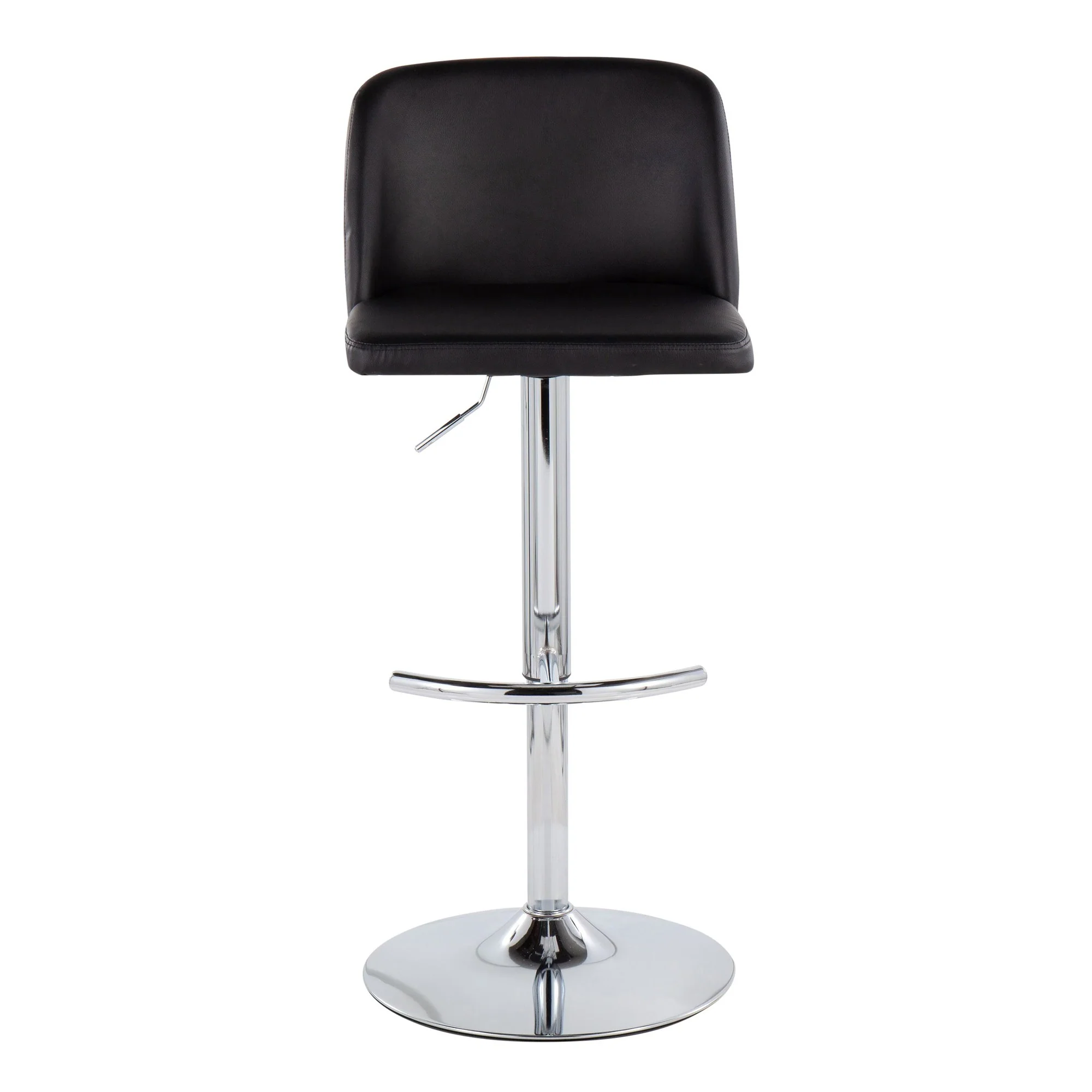 Toriano Adjustable Bar Stool - Set of 2 Black By LumiSource - BS-TORIANOPU-RT2 CHRMBK2 - Image 3