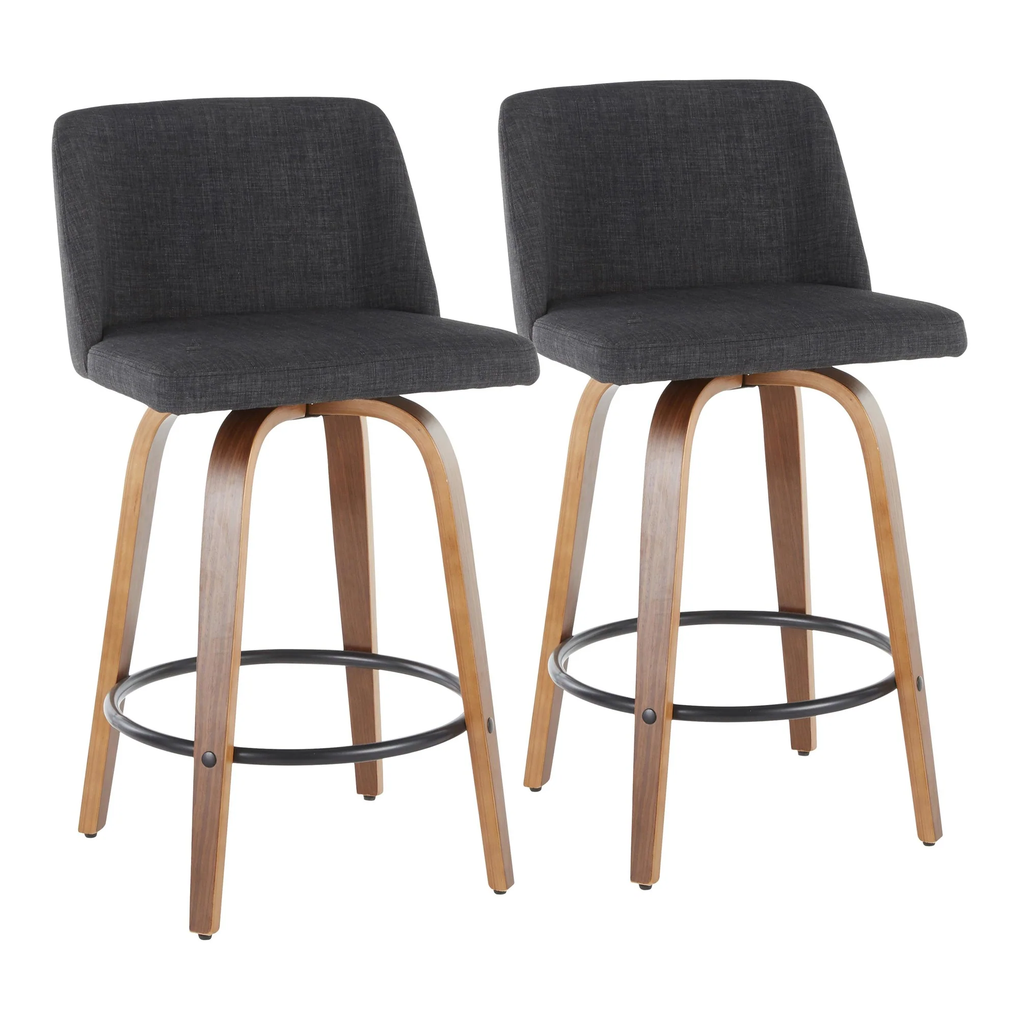 Toriano Counter Stool - Set of 2 Blue By LumiSource - B26-TRNO2Q WLBU2 - Image 12