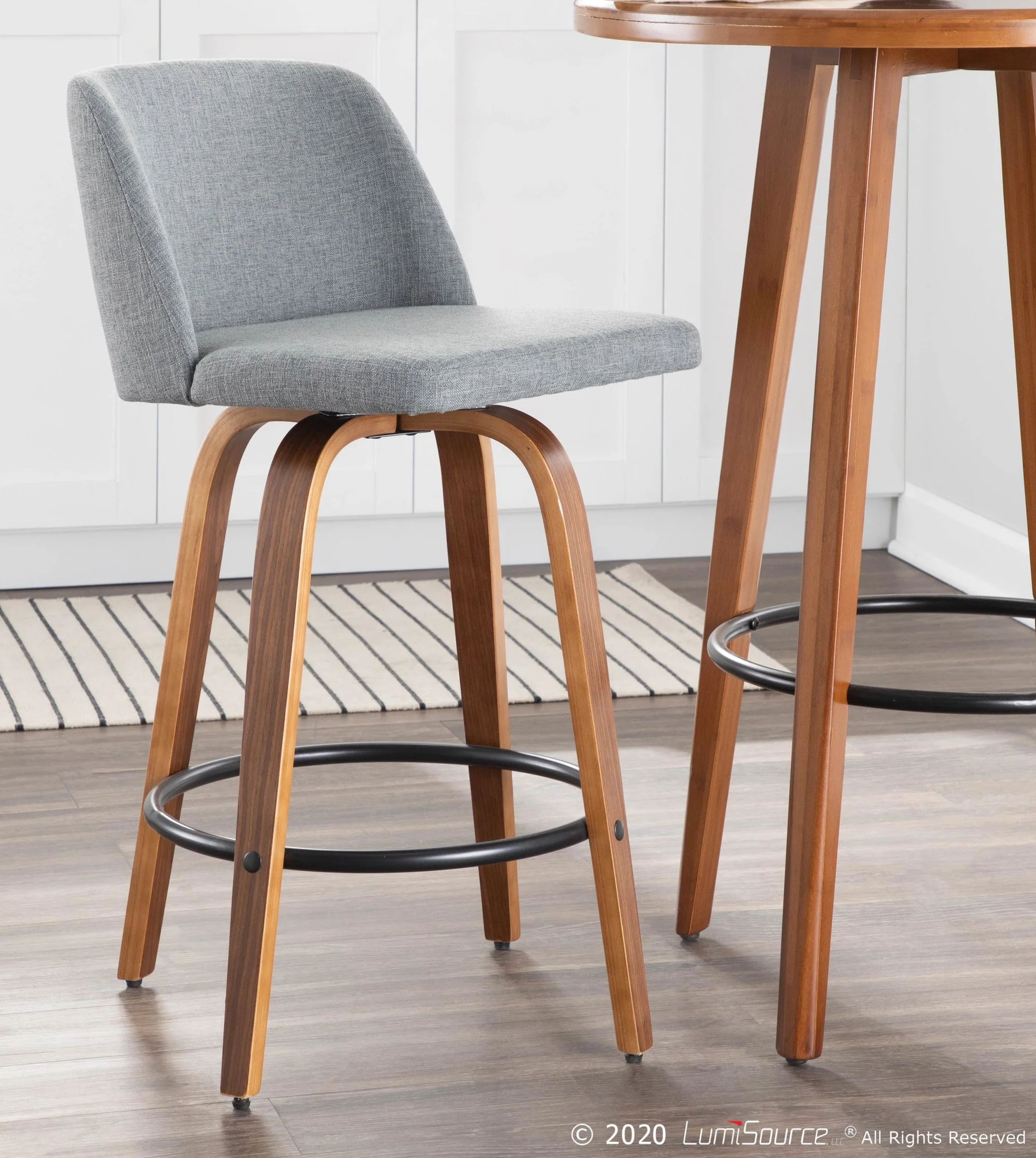 Toriano Counter Stool - Set of 2 Blue By LumiSource - B26-TRNO2Q WLBU2 - Image 36