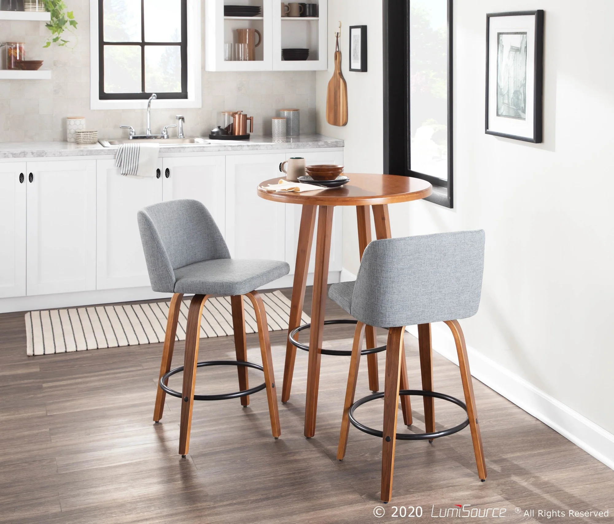 Toriano Counter Stool - Set of 2 Blue By LumiSource - B26-TRNO2Q WLBU2 - Image 37
