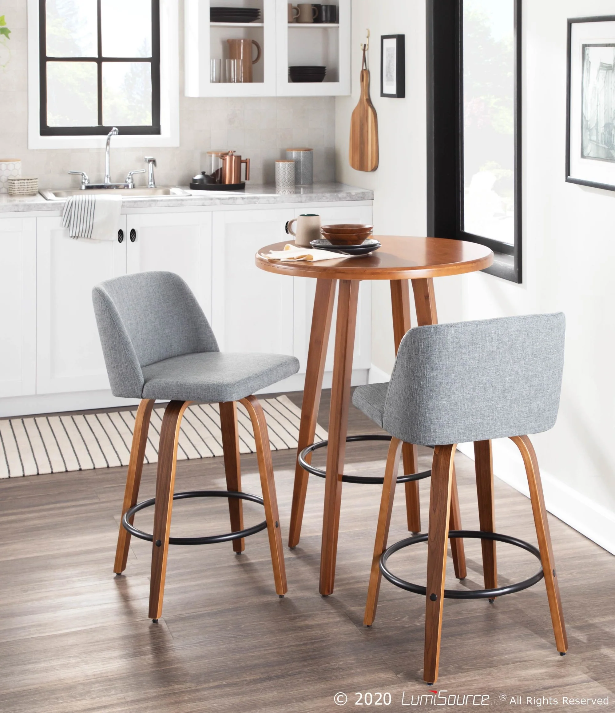 Toriano Counter Stool - Set of 2 Blue By LumiSource - B26-TRNO2Q WLBU2 - Image 38