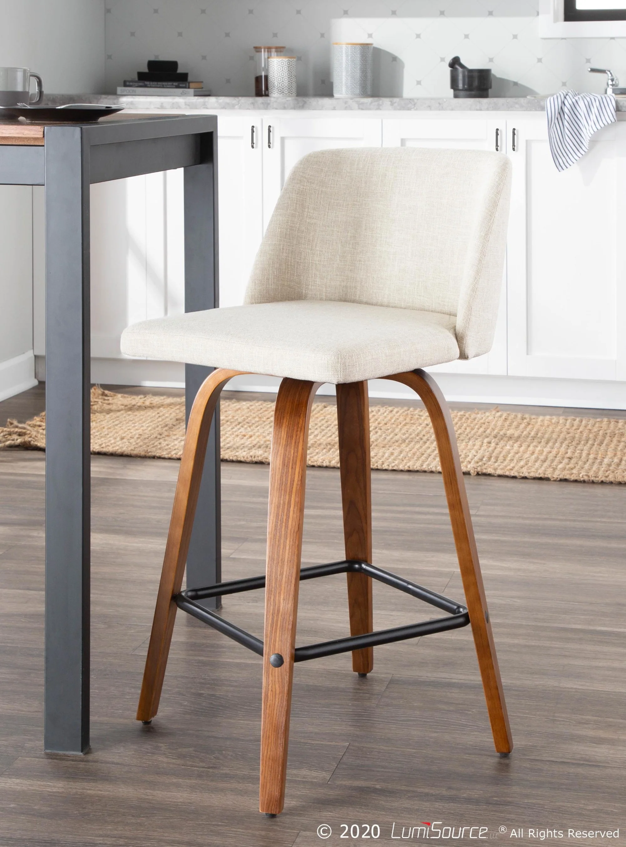 Toriano Counter Stool - Set of 2 Blue By LumiSource - B26-TRNO2X WLBU2 - Image 25