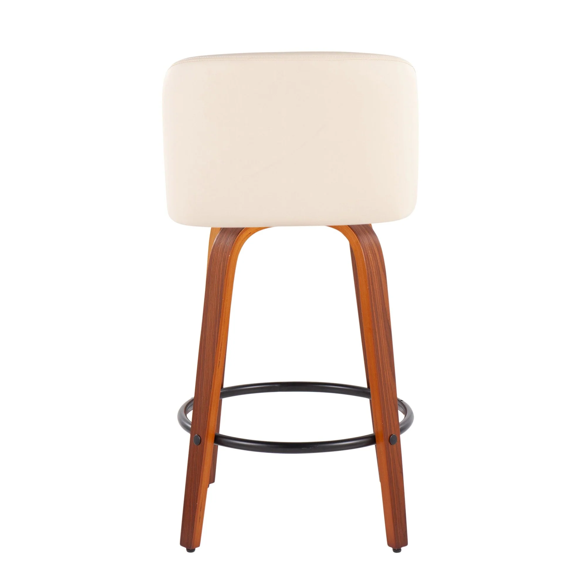 Toriano Fixed-Height Counter Stool - Set of 2 Black By LumiSource - B26-TRNOPU-SWVQ2 WLBK2 - Image 14
