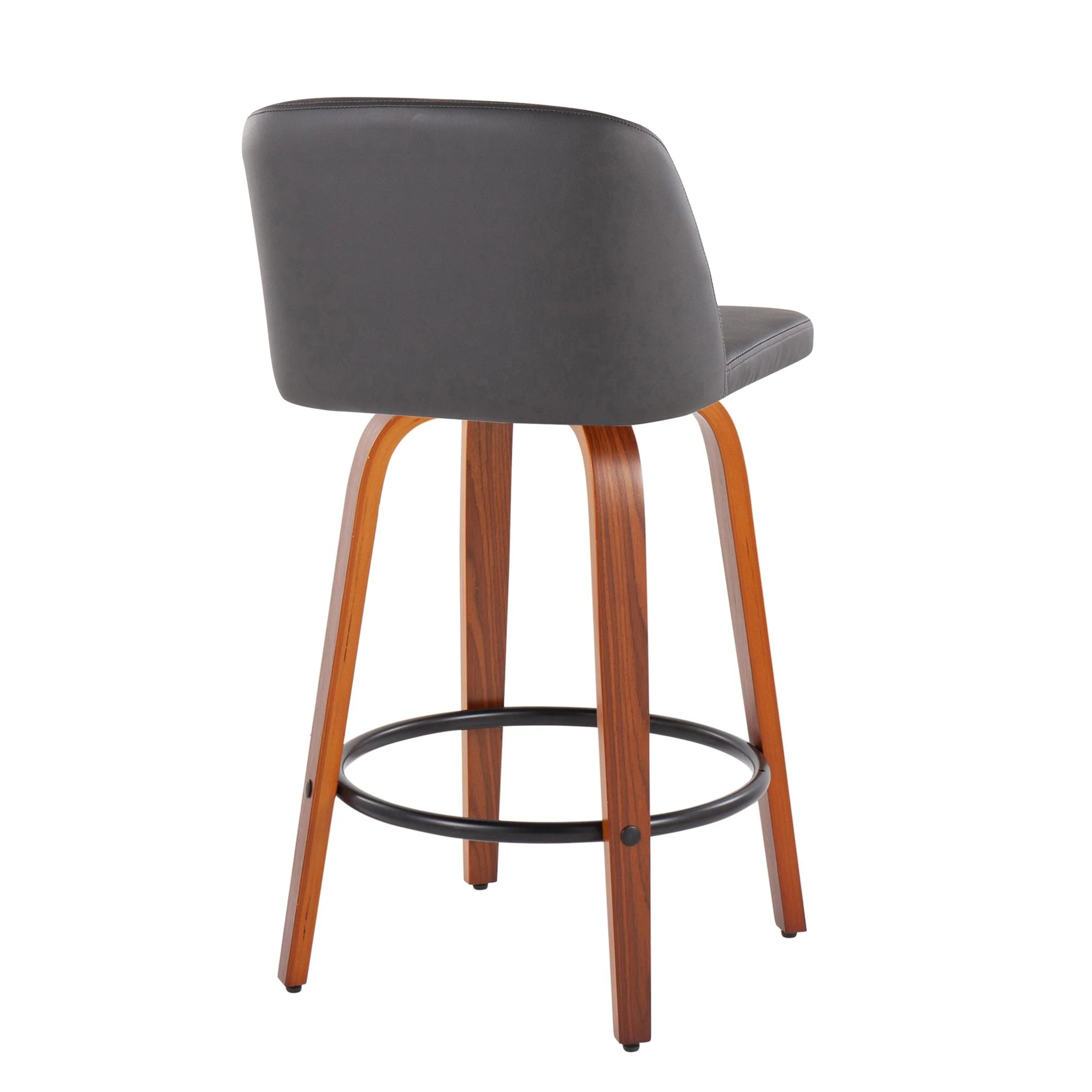 Toriano Fixed-Height Counter Stool - Set of 2 Black By LumiSource - B26-TRNOPU-SWVQ2 WLBK2 - Image 20