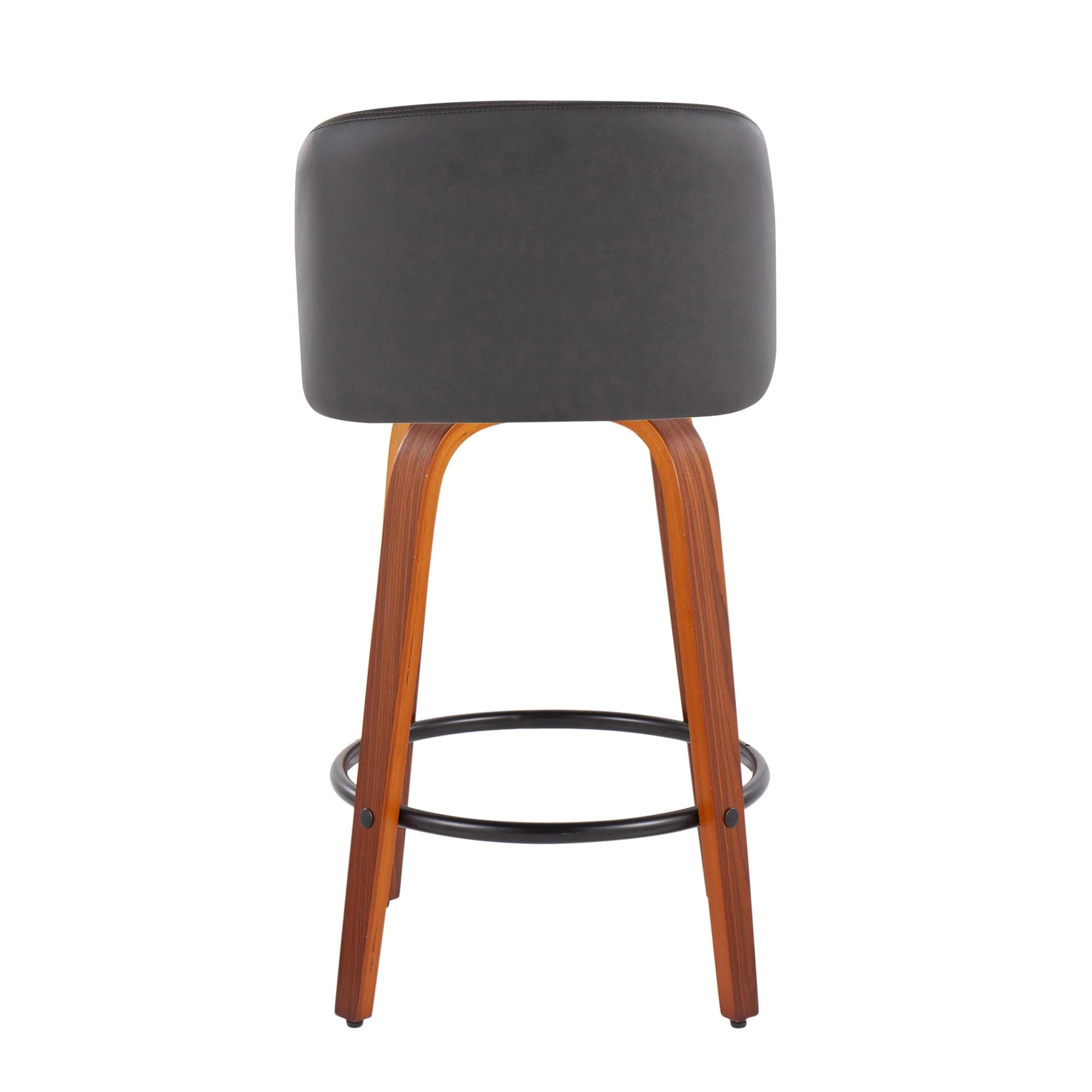 Toriano Fixed-Height Counter Stool - Set of 2 Black By LumiSource - B26-TRNOPU-SWVQ2 WLBK2 - Image 21