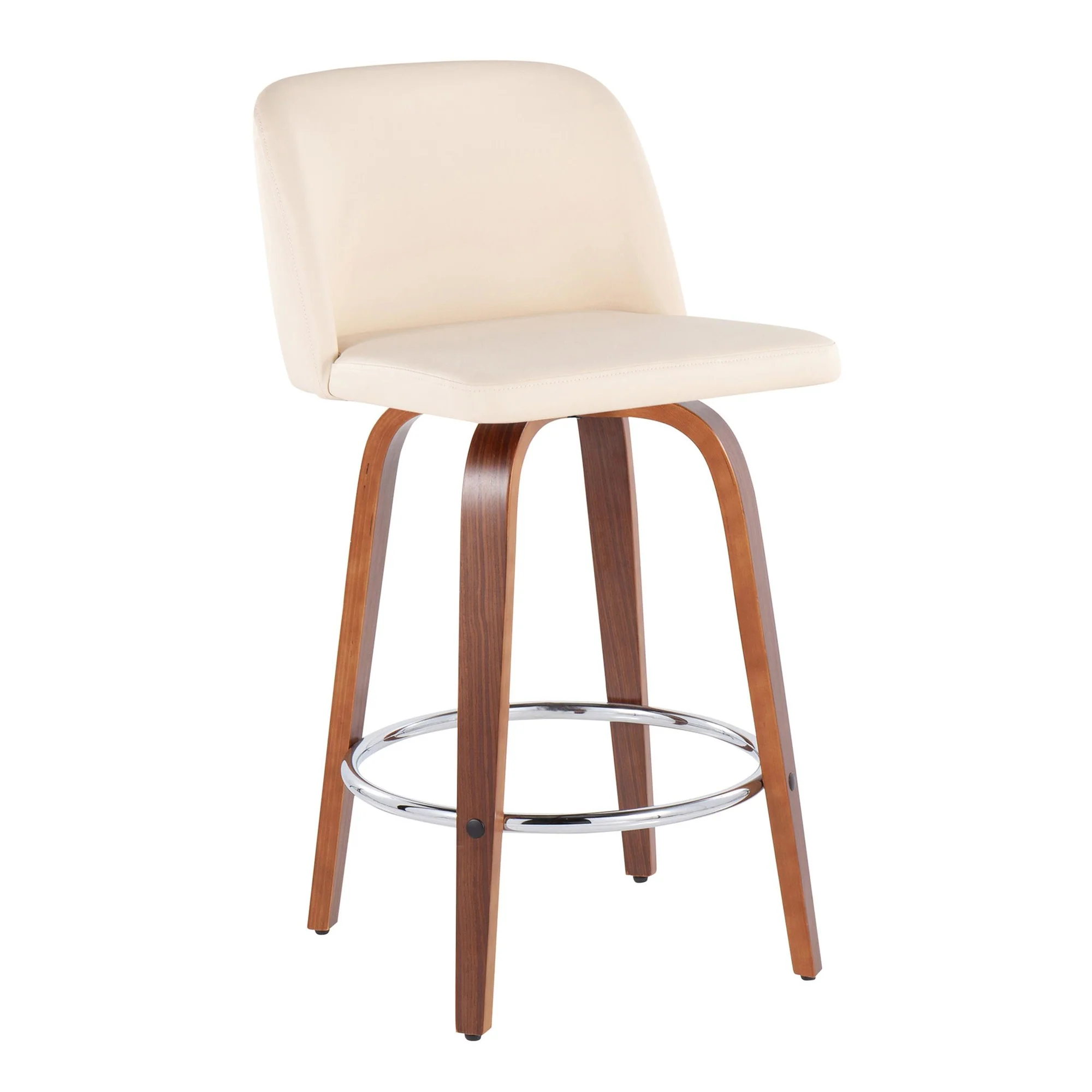 Toriano Fixed-Height Counter Stool - Set of 2 Black By LumiSource - B26-TRNOPU-SWVR2 WLBK2 - Image 11