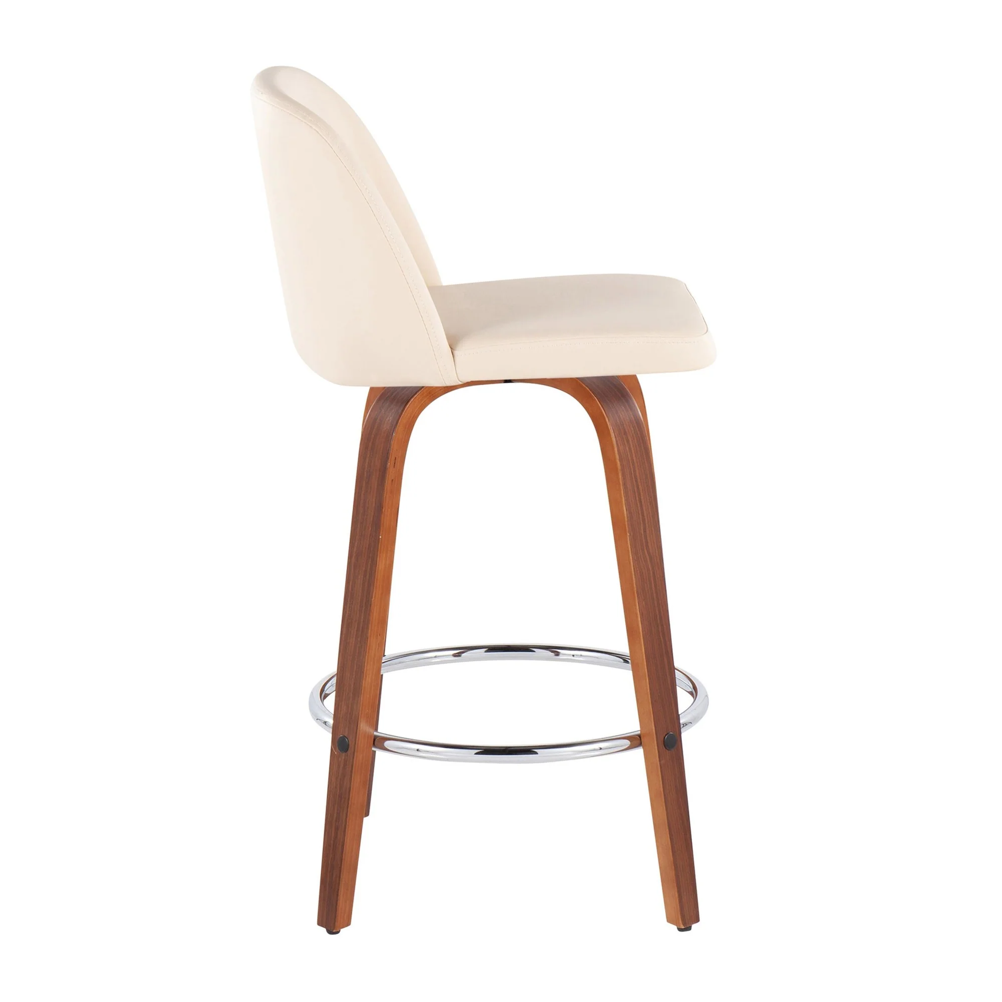 Toriano Fixed-Height Counter Stool - Set of 2 Black By LumiSource - B26-TRNOPU-SWVR2 WLBK2 - Image 12