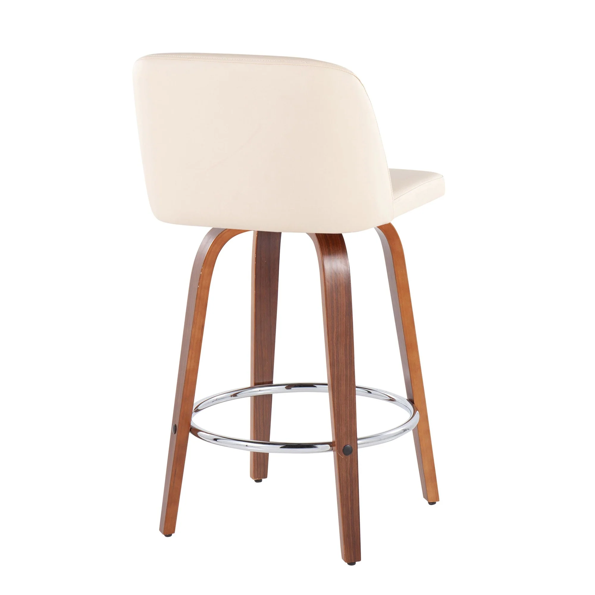 Toriano Fixed-Height Counter Stool - Set of 2 Black By LumiSource - B26-TRNOPU-SWVR2 WLBK2 - Image 13
