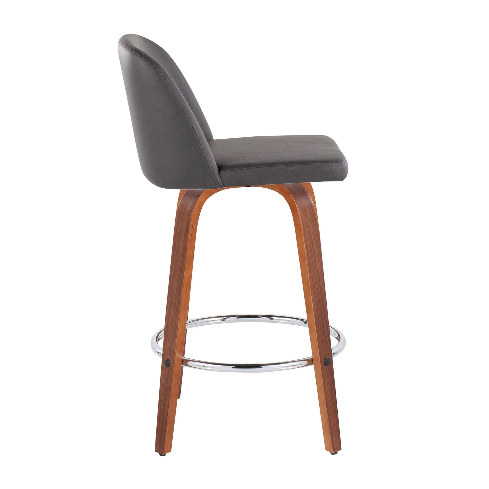 Toriano Fixed-Height Counter Stool - Set of 2 Black By LumiSource - B26-TRNOPU-SWVR2 WLBK2 - Image 19