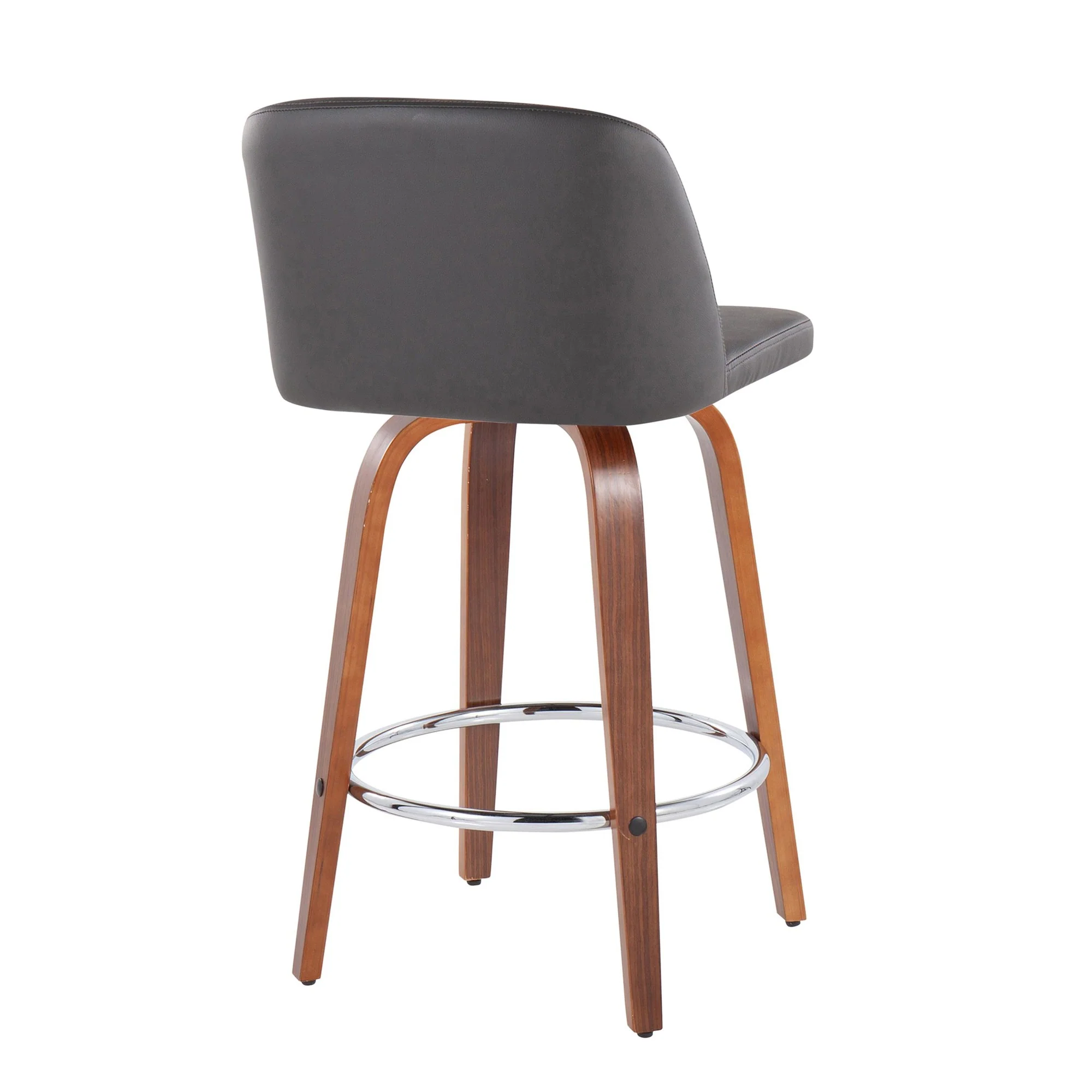 Toriano Fixed-Height Counter Stool - Set of 2 Black By LumiSource - B26-TRNOPU-SWVR2 WLBK2 - Image 20