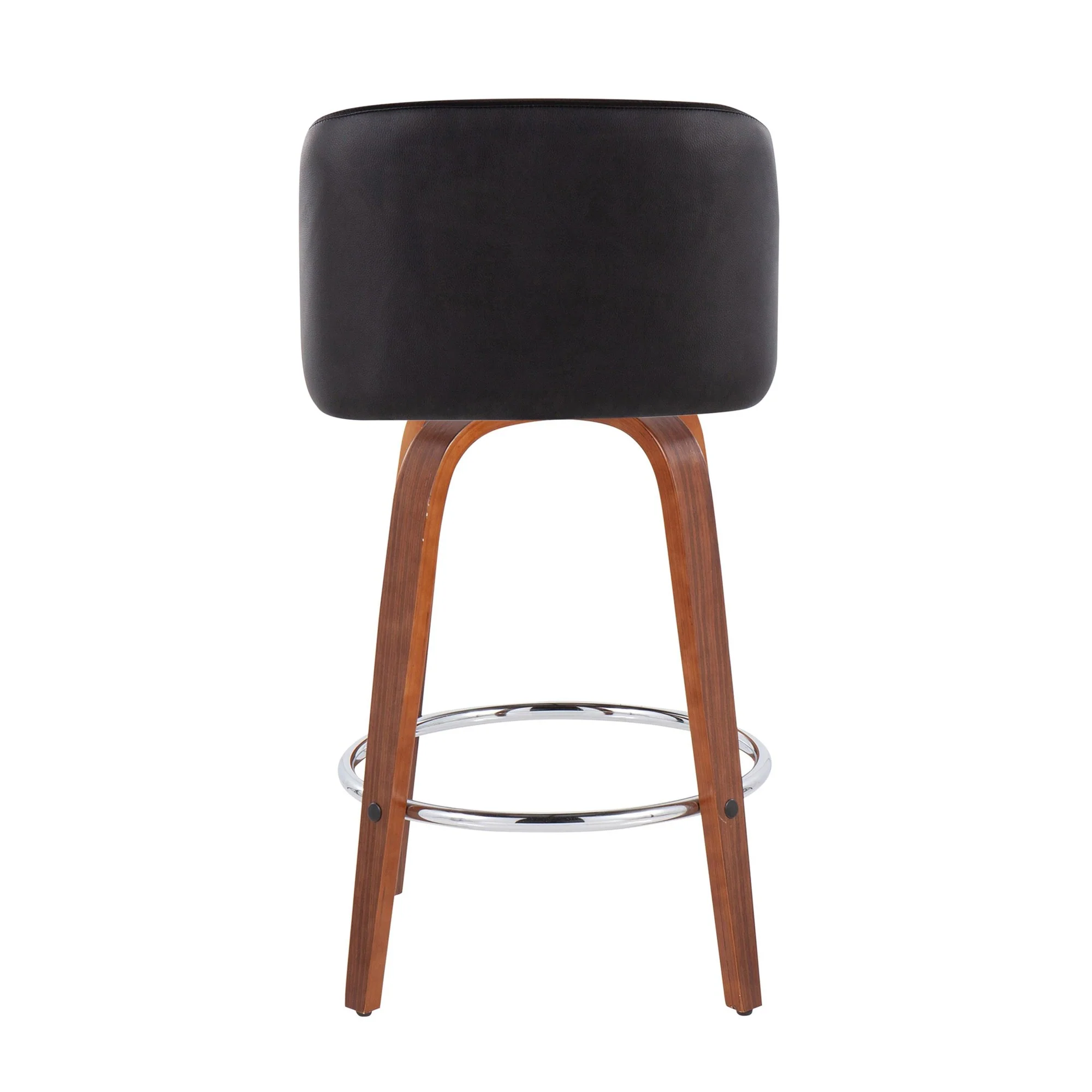 Toriano Fixed-Height Counter Stool - Set of 2 Black By LumiSource - B26-TRNOPU-SWVR2 WLBK2 - Image 7