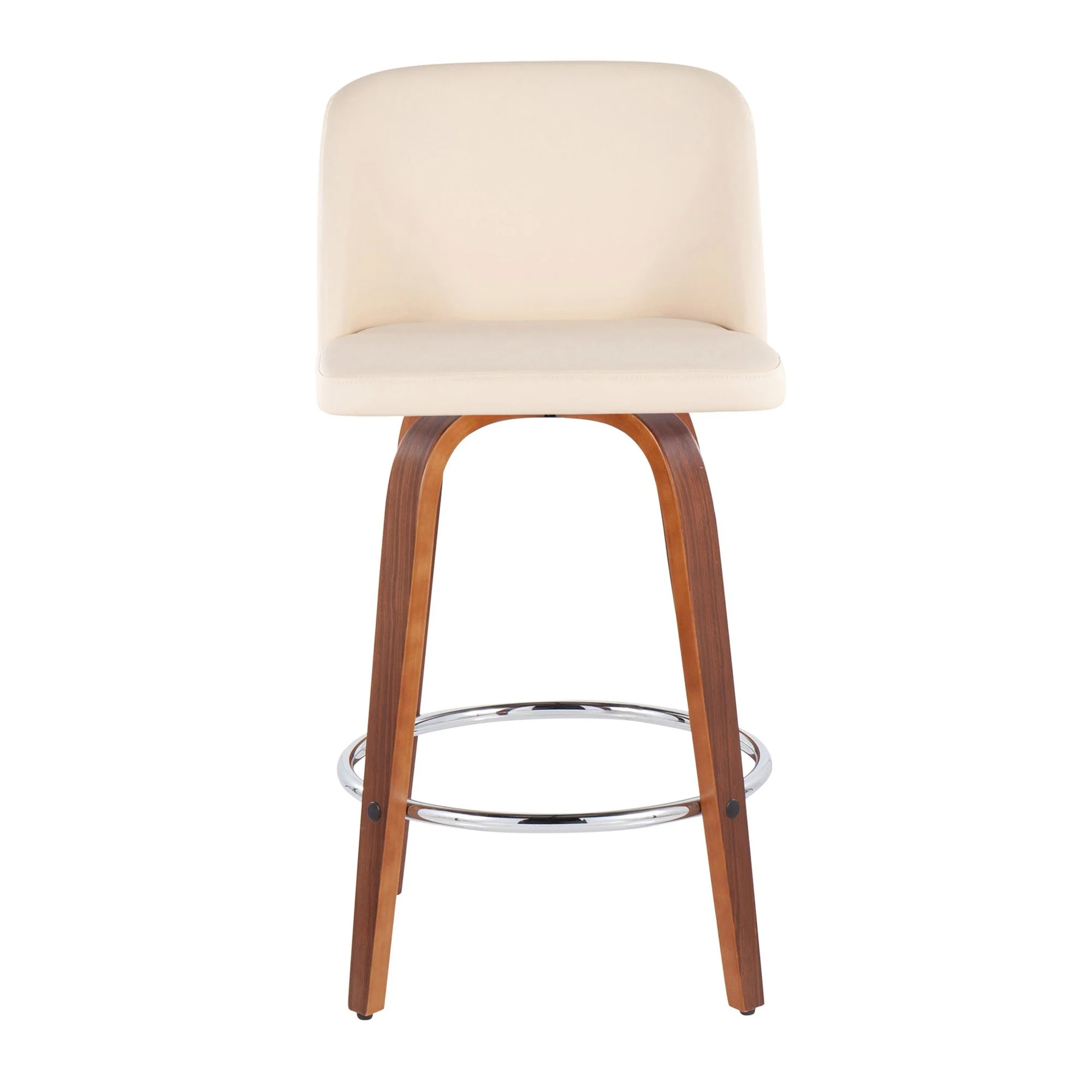 Toriano Fixed-Height Counter Stool - Set of 2 Black By LumiSource - B26-TRNOPU-SWVR2 WLBK2 - Image 9