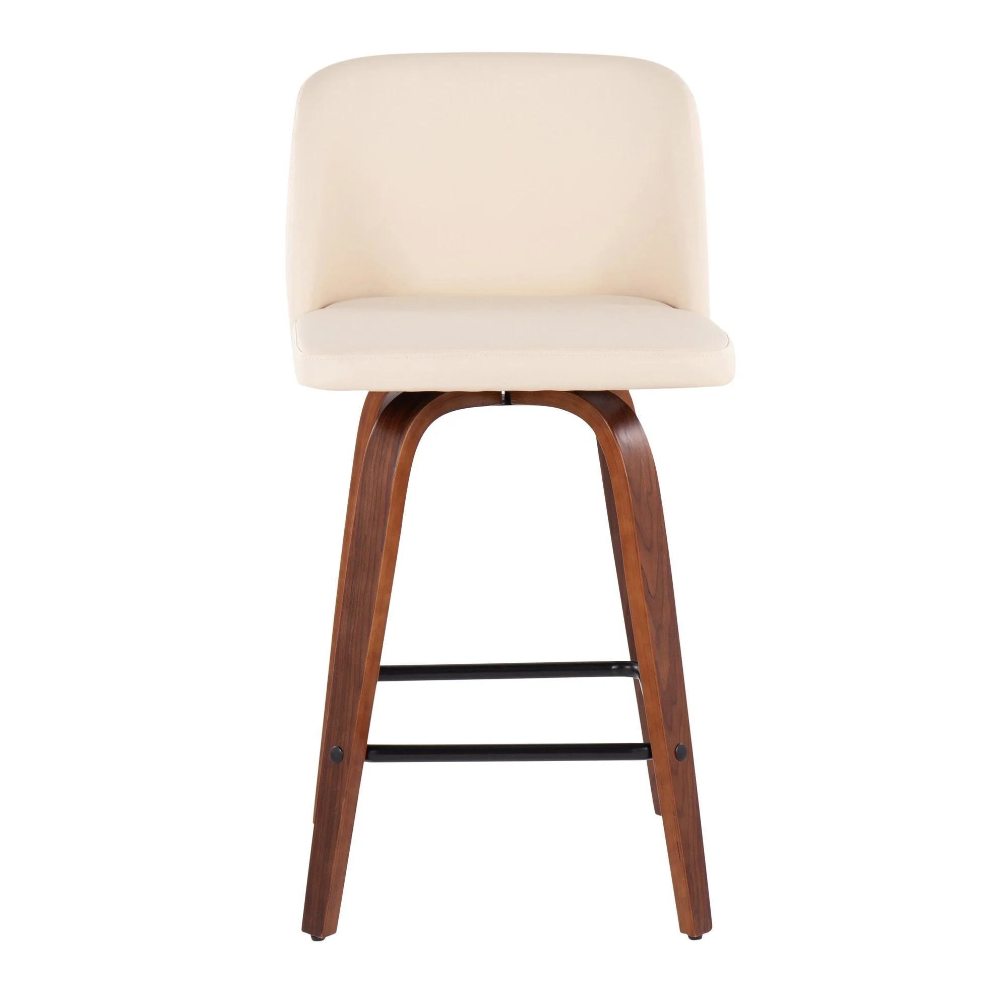 Toriano Fixed-Height Counter Stool - Set of 2 Black By LumiSource - B26-TRNOPU-SWVX2 WLBK2 - Image 10