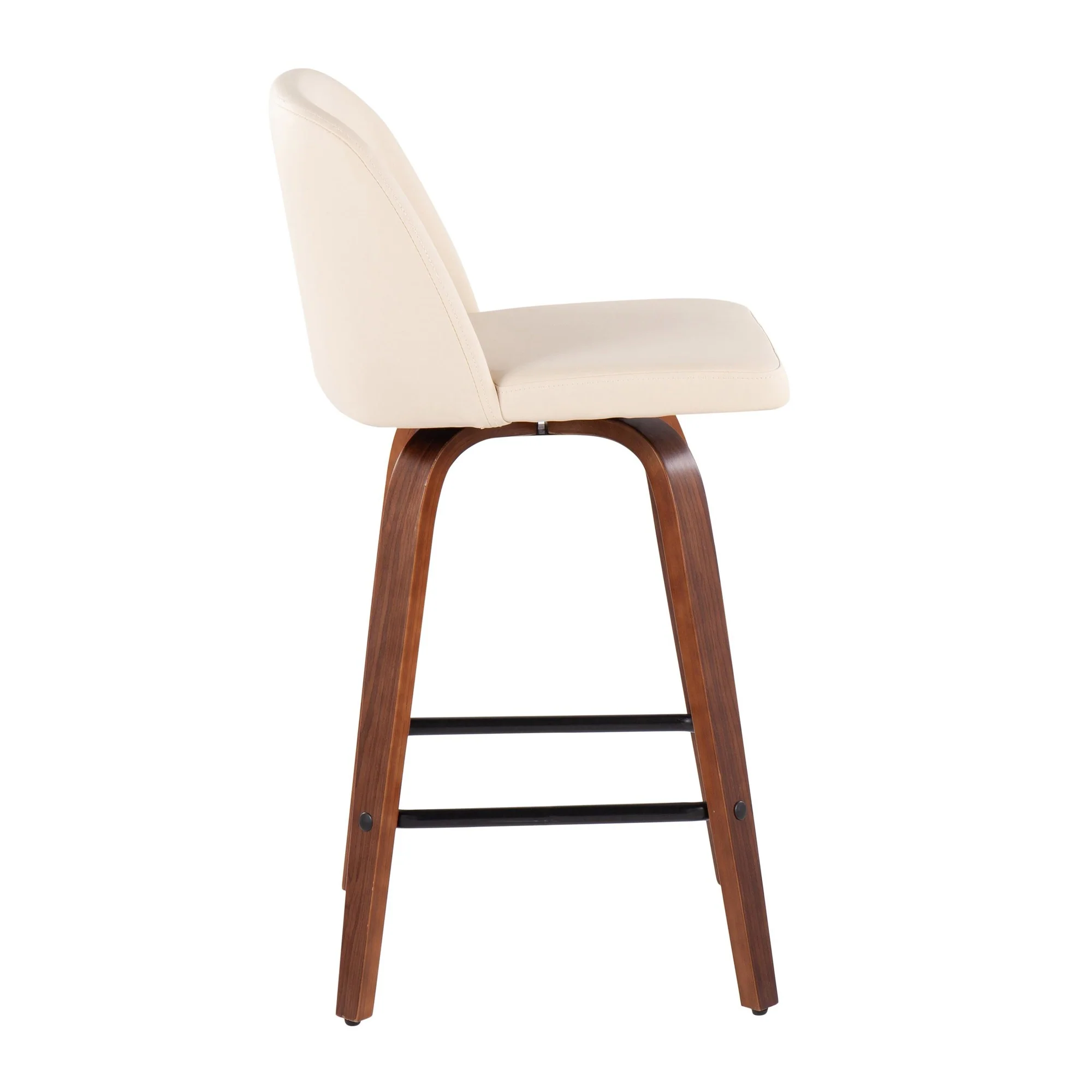 Toriano Fixed-Height Counter Stool - Set of 2 Black By LumiSource - B26-TRNOPU-SWVX2 WLBK2 - Image 14