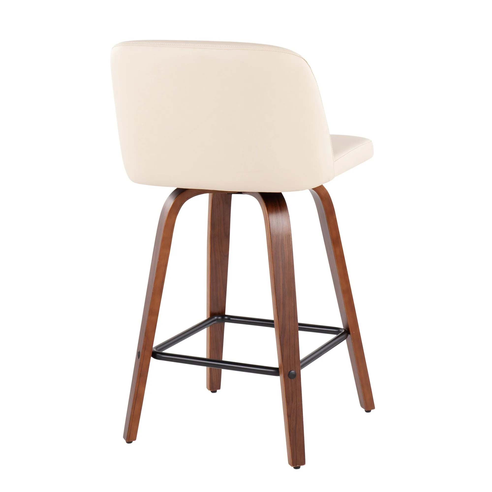 Toriano Fixed-Height Counter Stool - Set of 2 Black By LumiSource - B26-TRNOPU-SWVX2 WLBK2 - Image 15
