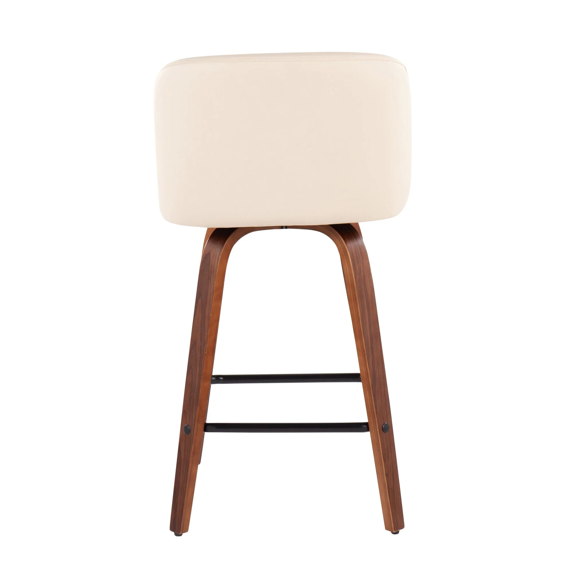 Toriano Fixed-Height Counter Stool - Set of 2 Black By LumiSource - B26-TRNOPU-SWVX2 WLBK2 - Image 16