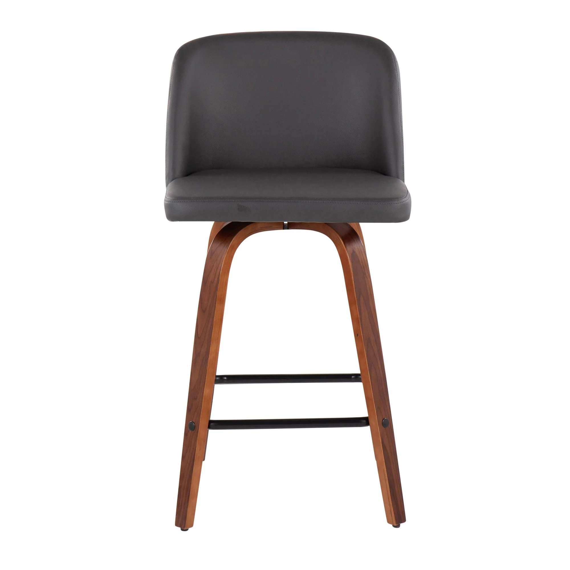 Toriano Fixed-Height Counter Stool - Set of 2 Black By LumiSource - B26-TRNOPU-SWVX2 WLBK2 - Image 18