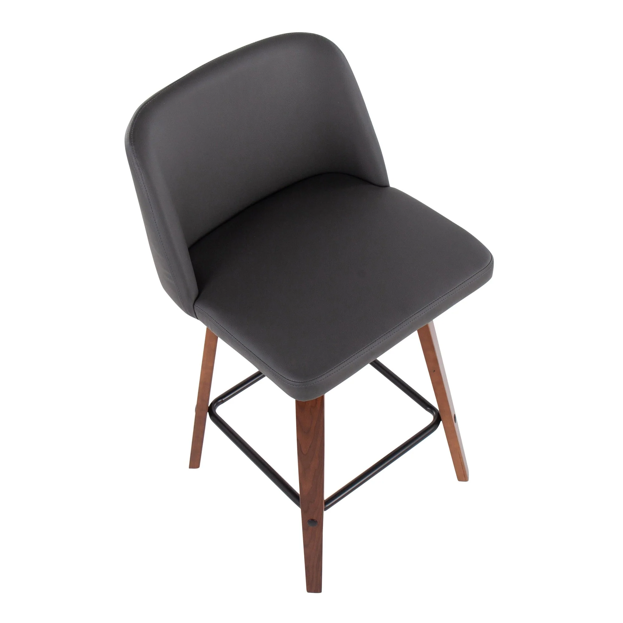 Toriano Fixed-Height Counter Stool - Set of 2 Black By LumiSource - B26-TRNOPU-SWVX2 WLBK2 - Image 19