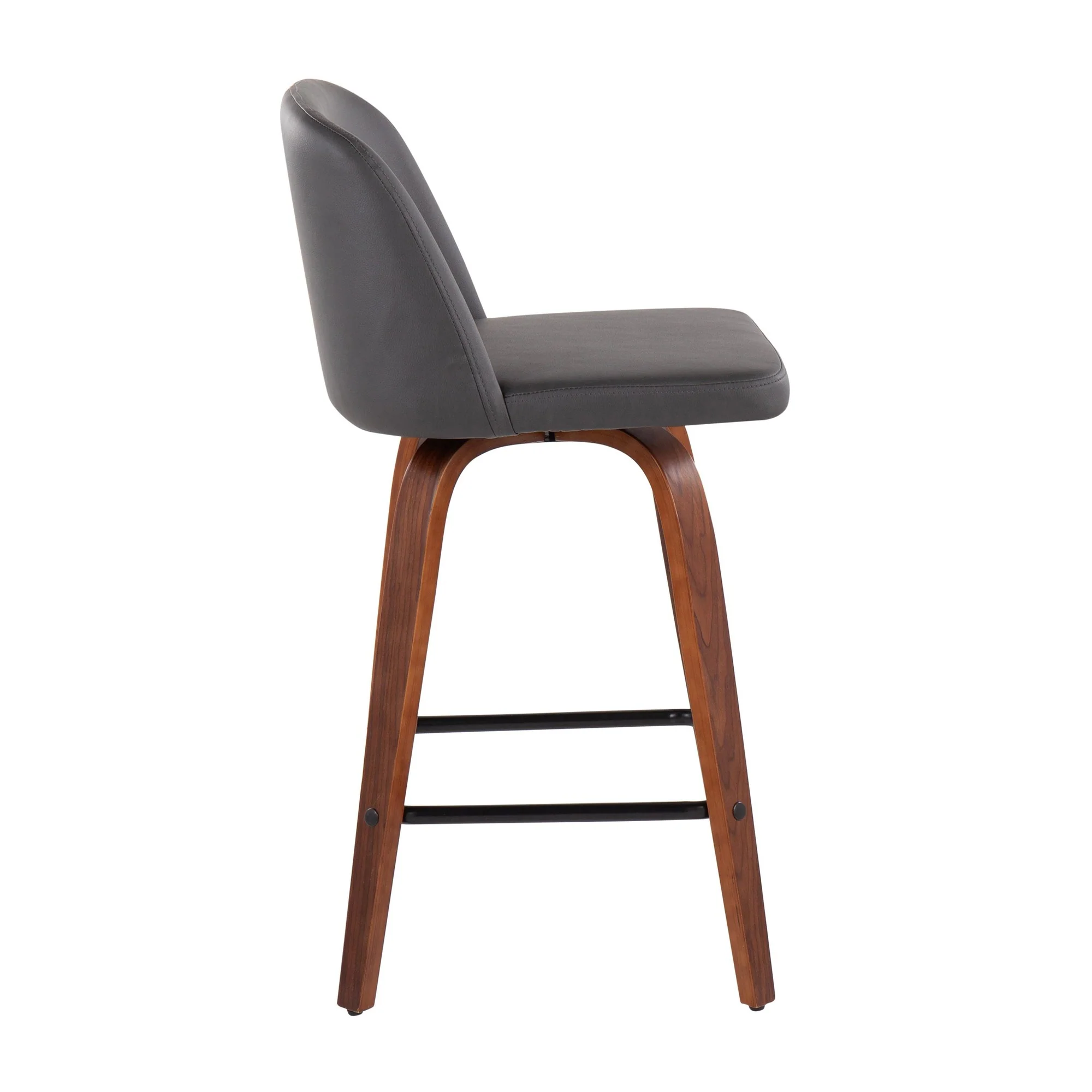 Toriano Fixed-Height Counter Stool - Set of 2 Black By LumiSource - B26-TRNOPU-SWVX2 WLBK2 - Image 22