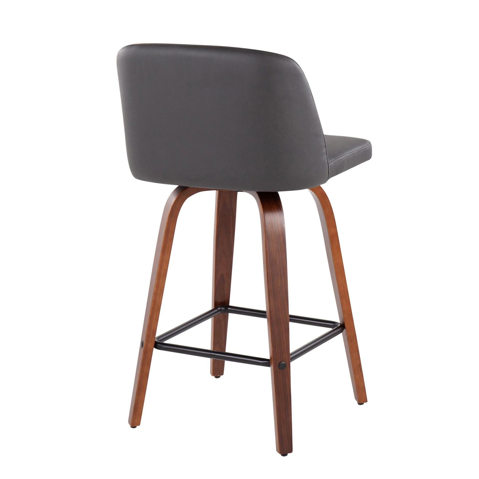 Toriano Fixed-Height Counter Stool - Set of 2 Black By LumiSource - B26-TRNOPU-SWVX2 WLBK2 - Image 23