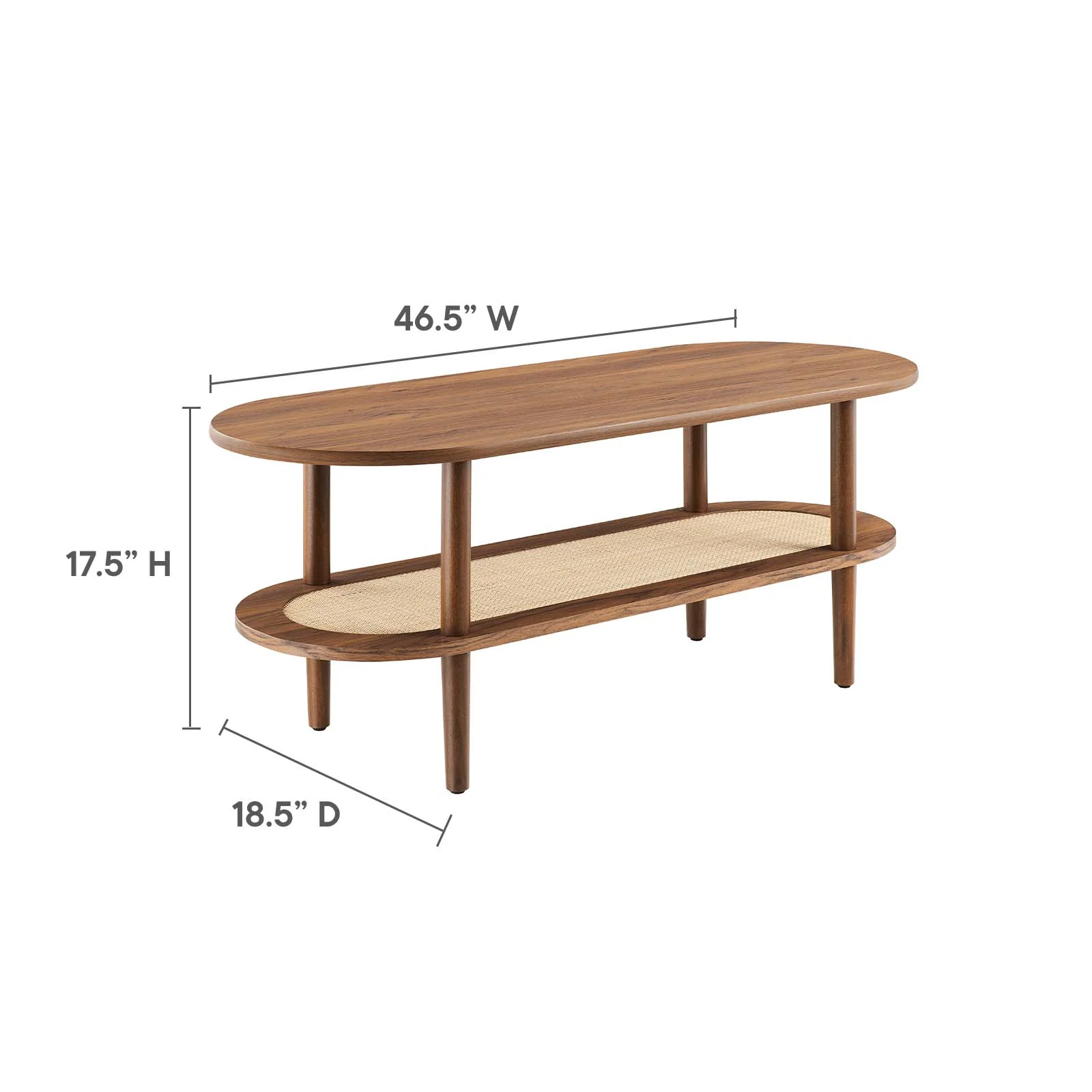Torus Oval Coffee Table By Modway - EEI-6526 - Image 15
