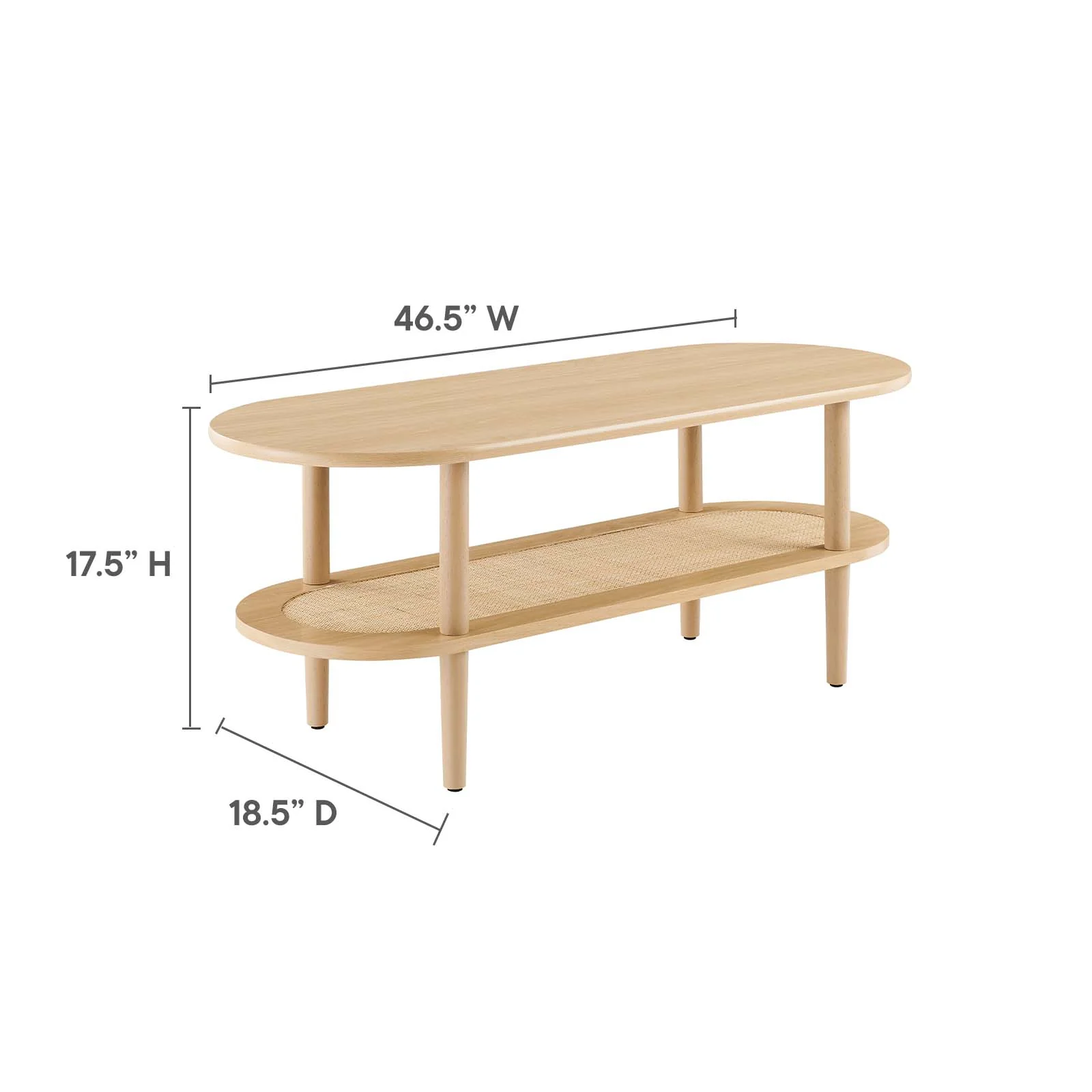 Torus Oval Coffee Table By Modway - EEI-6526 - Image 7