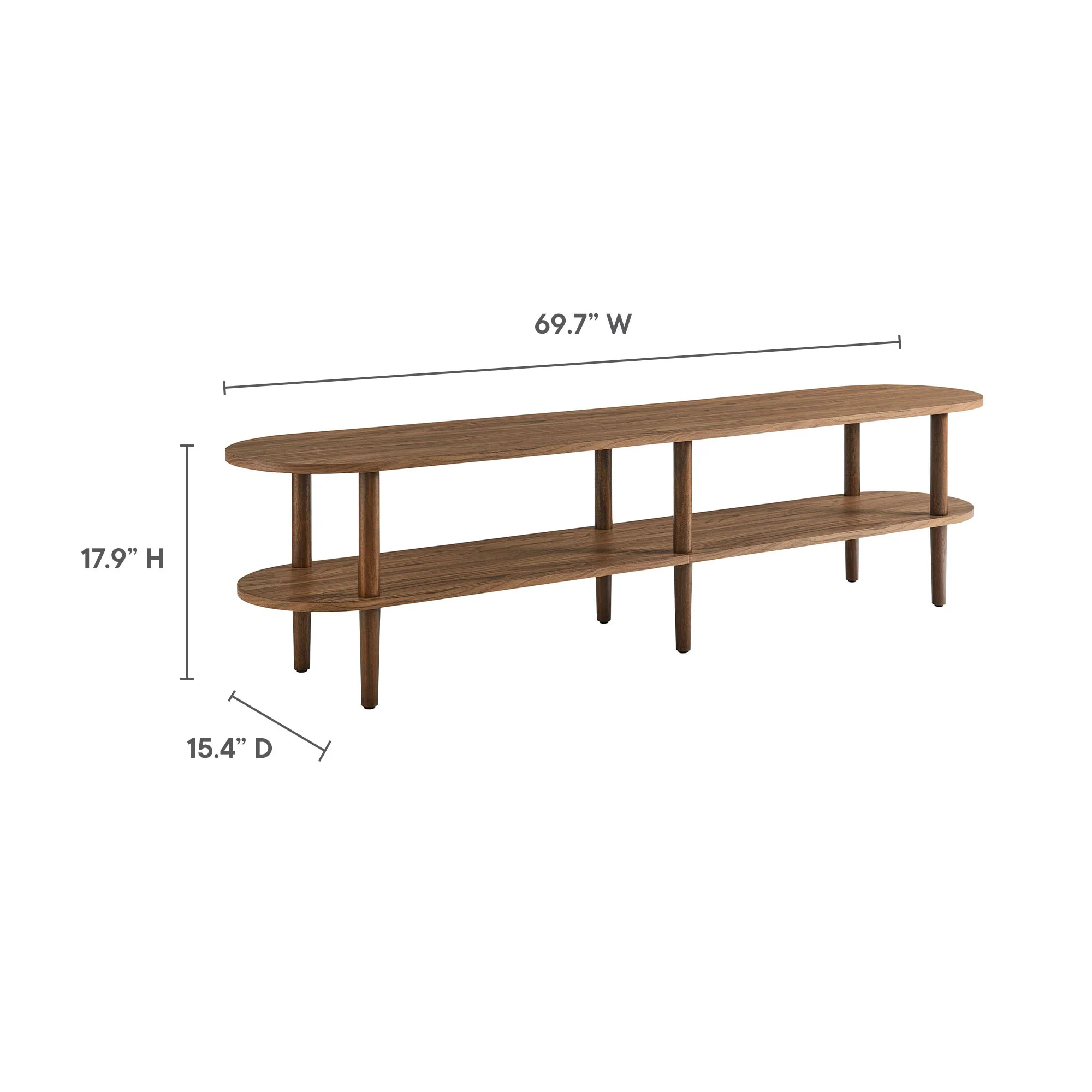 Torus Oval Wood TV Stand by Modway - Image 18