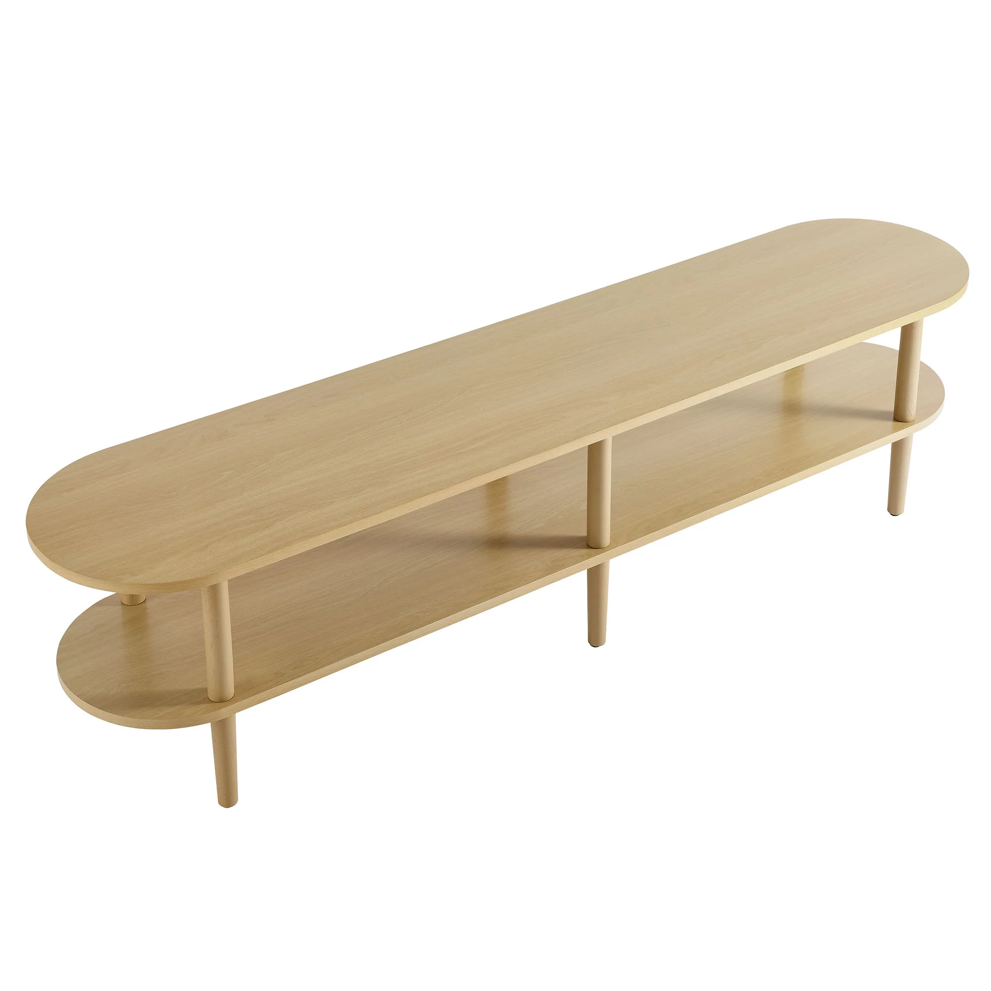 Torus Oval Wood TV Stand by Modway - Image 5