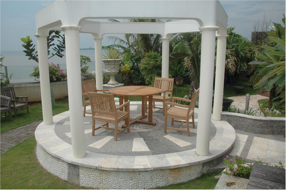 Tosca Rialto Armchair 5-Pieces Dining Set By Anderson Teak - Image 3