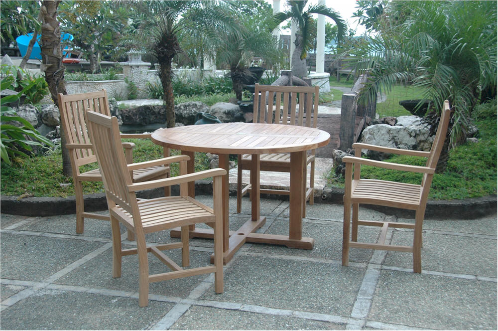 Tosca Wilshere 5-Pieces Dining Set By Anderson Teak - Image 2