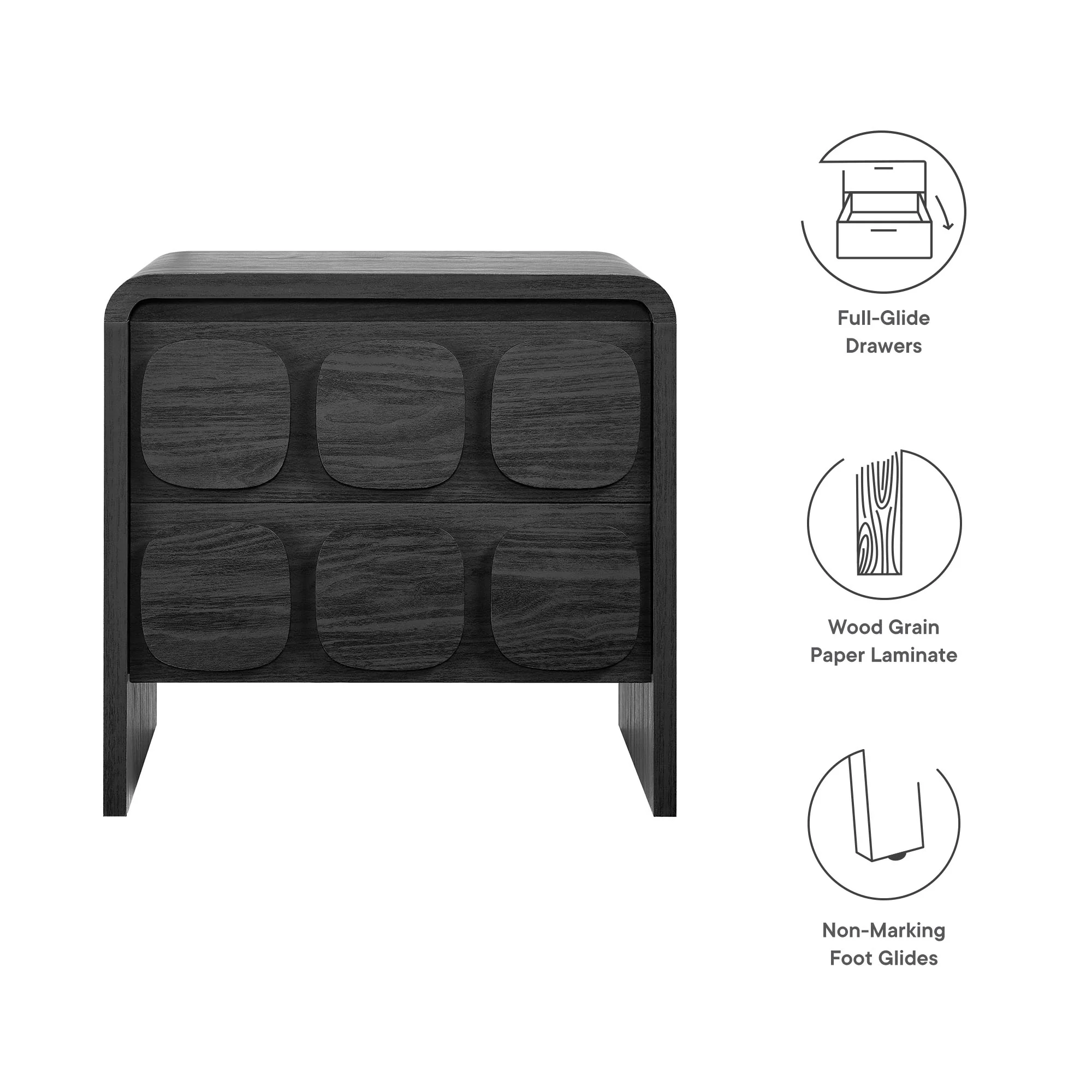 Toscana 2-Drawer Nightstand by Modway - Image 9