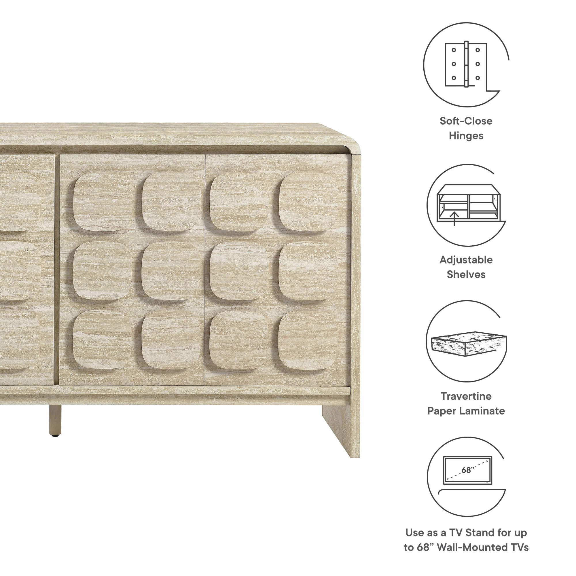 Toscana 61" Sideboard by Modway - Image 20