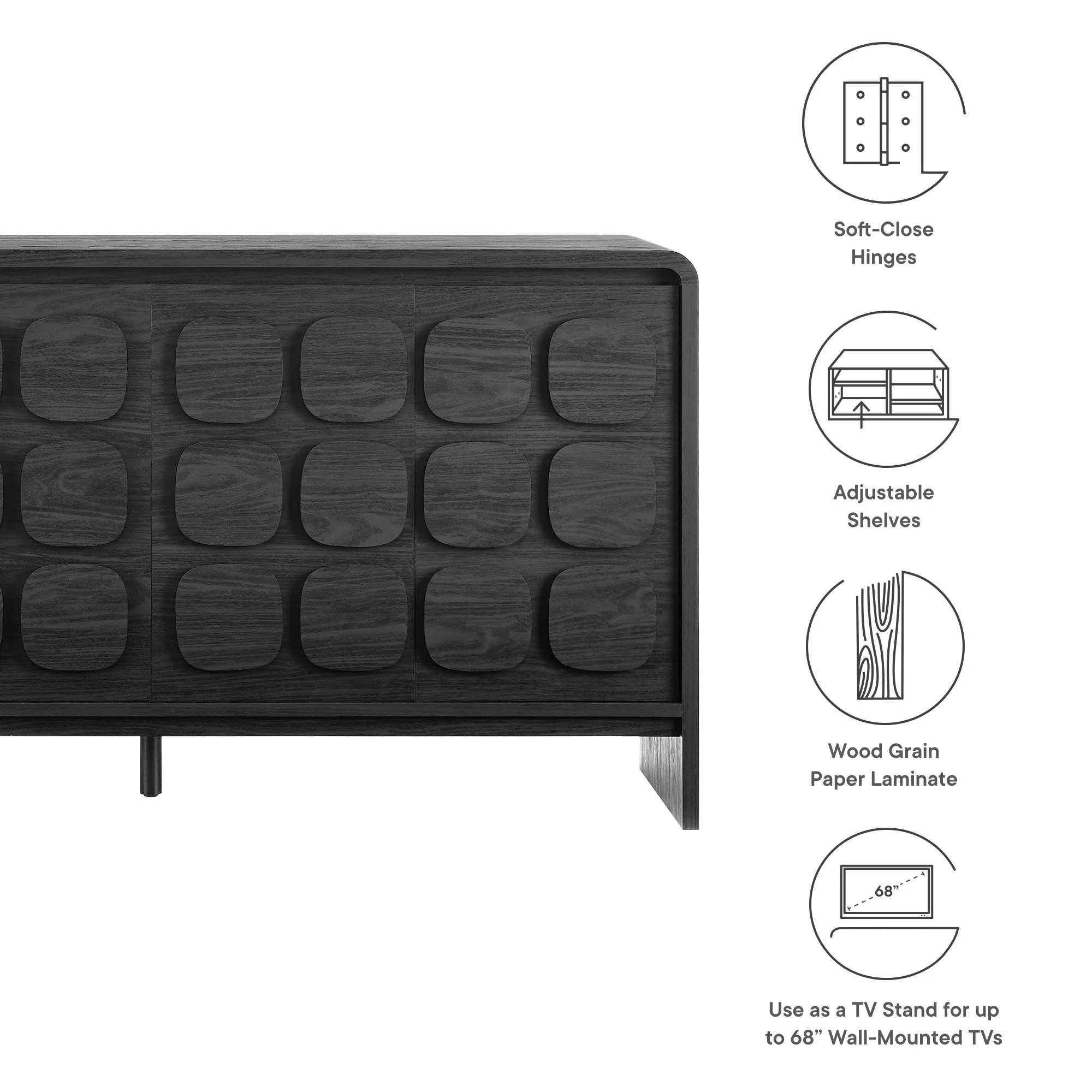 Toscana 61" Sideboard by Modway - Image 9