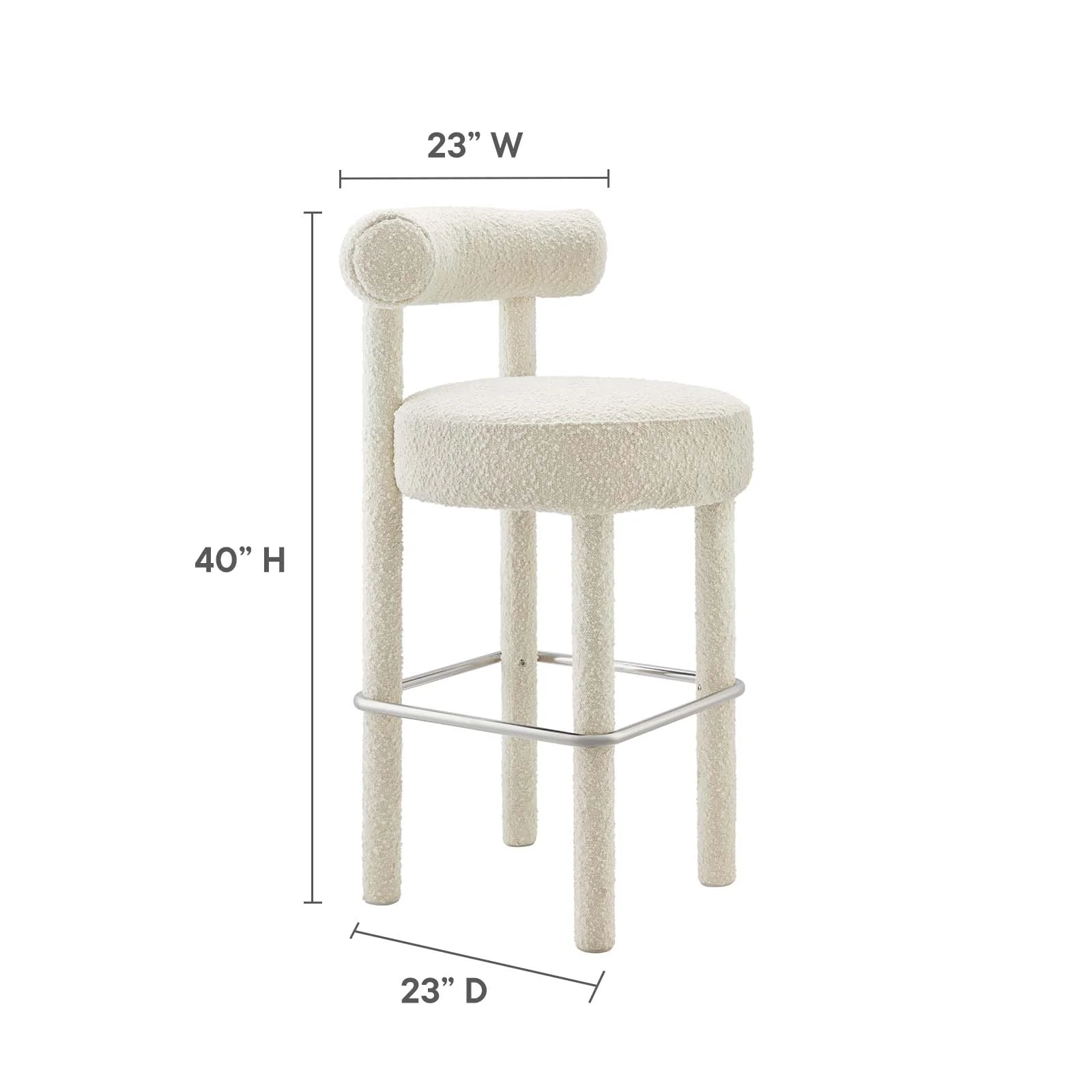Toulouse Boucle Fabric Bar Stool By Modway - EEI-6385 - Image 16