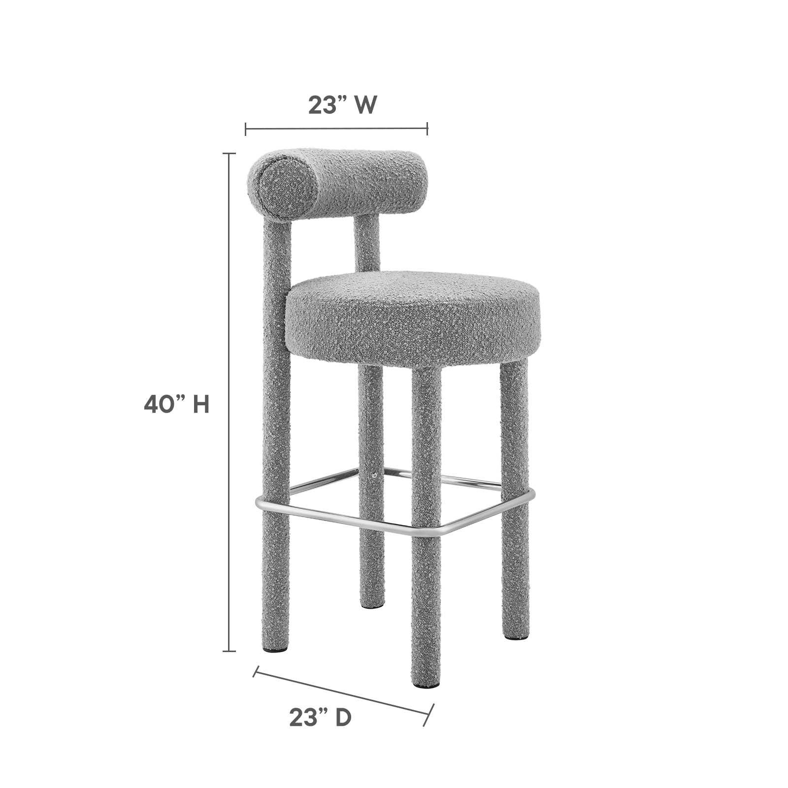 Toulouse Boucle Fabric Bar Stool - Set of 2 By Modway - EEI-6709 - Image 30