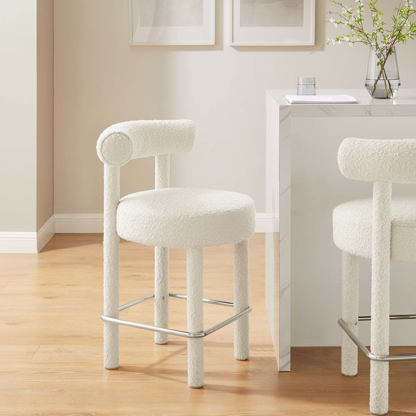 Toulouse Boucle Fabric Counter Stool - Set of 2 By Modway - EEI-6707 - Image 12