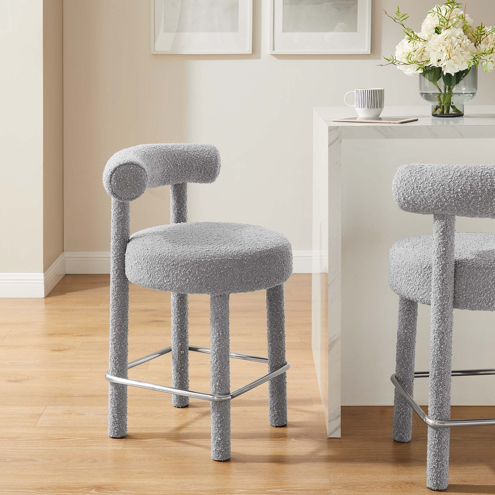Toulouse Boucle Fabric Counter Stool - Set of 2 By Modway - EEI-6707 - Image 22