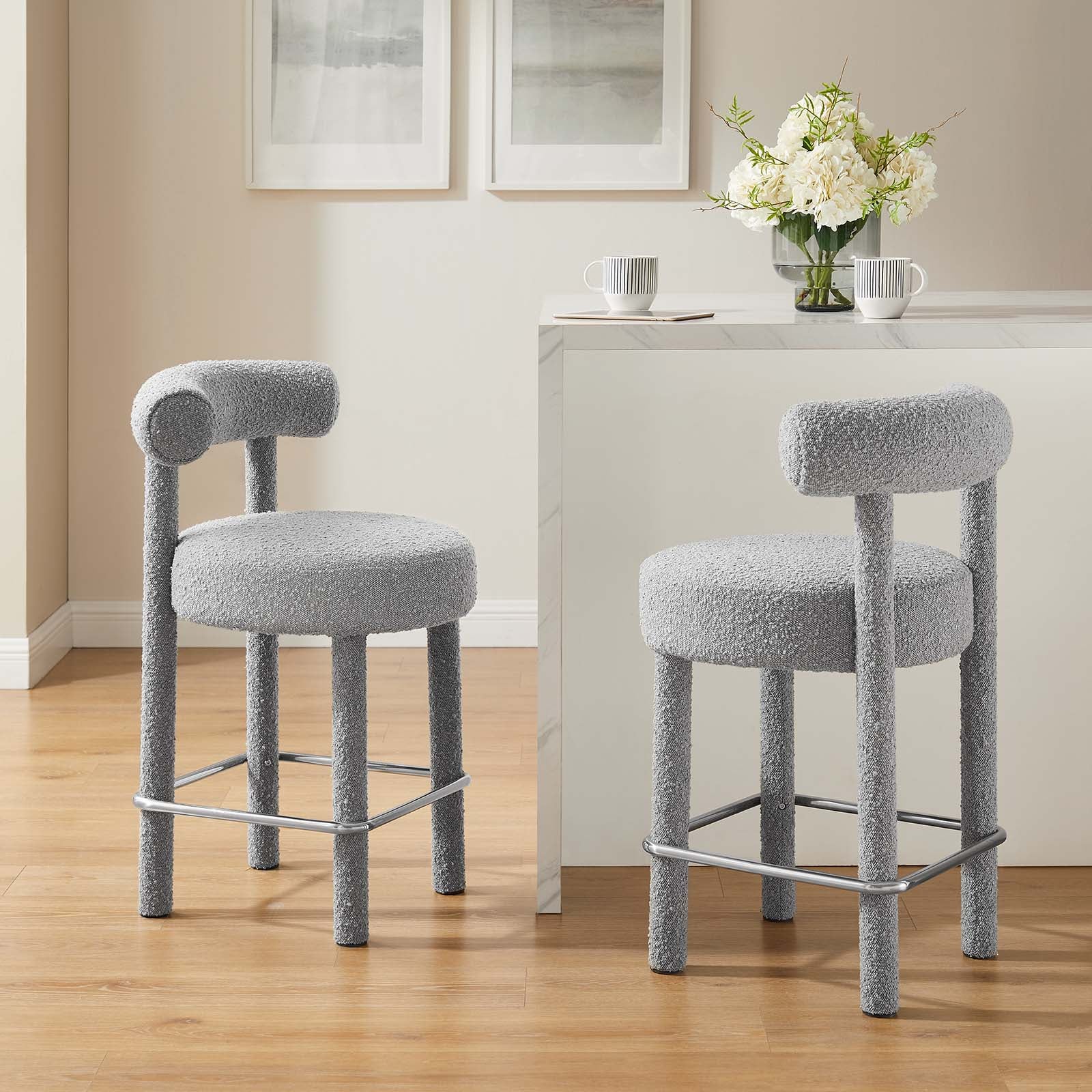 Toulouse Boucle Fabric Counter Stool - Set of 2 By Modway - EEI-6707 - Image 23