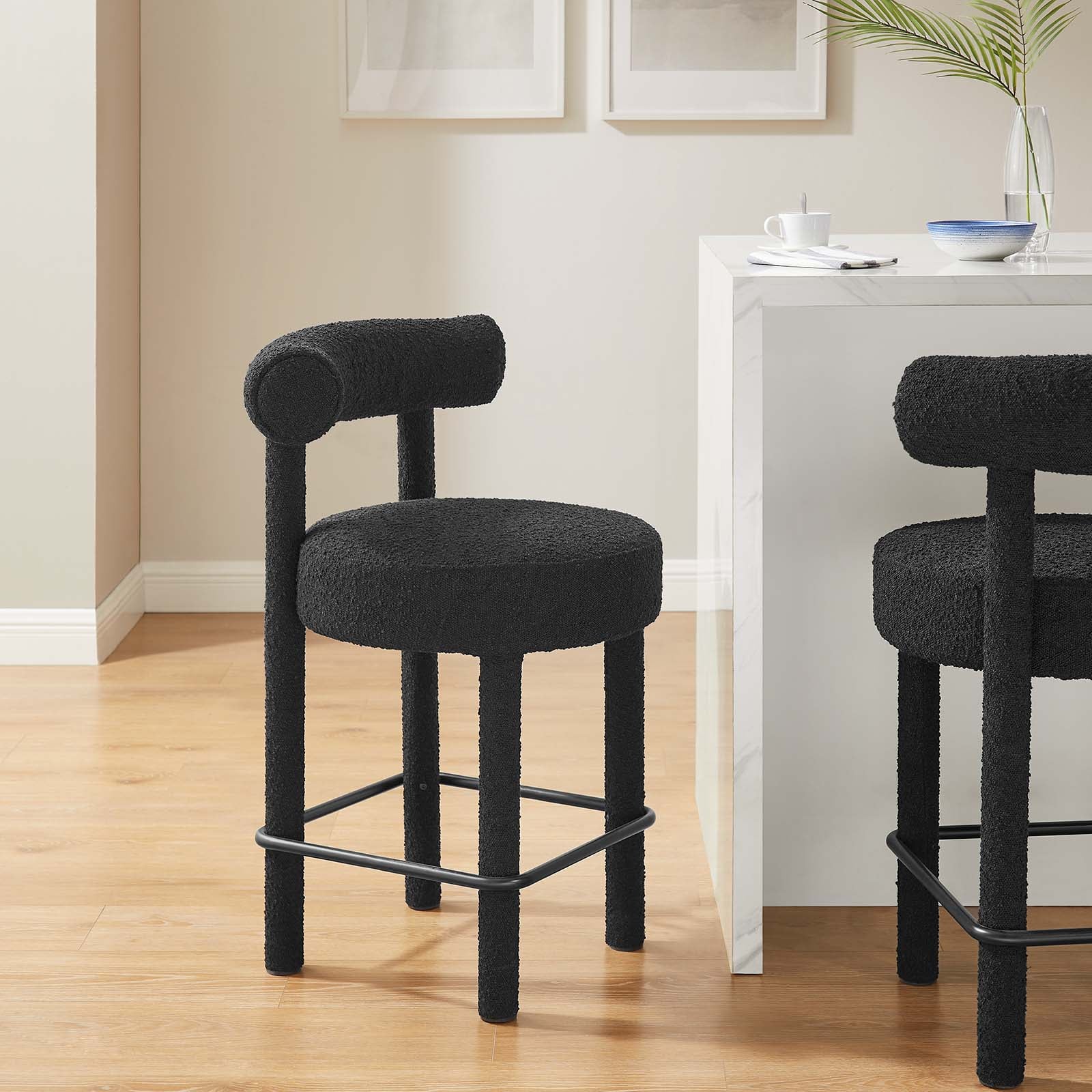 Toulouse Boucle Fabric Counter Stool - Set of 2 By Modway - EEI-6707 - Image 3