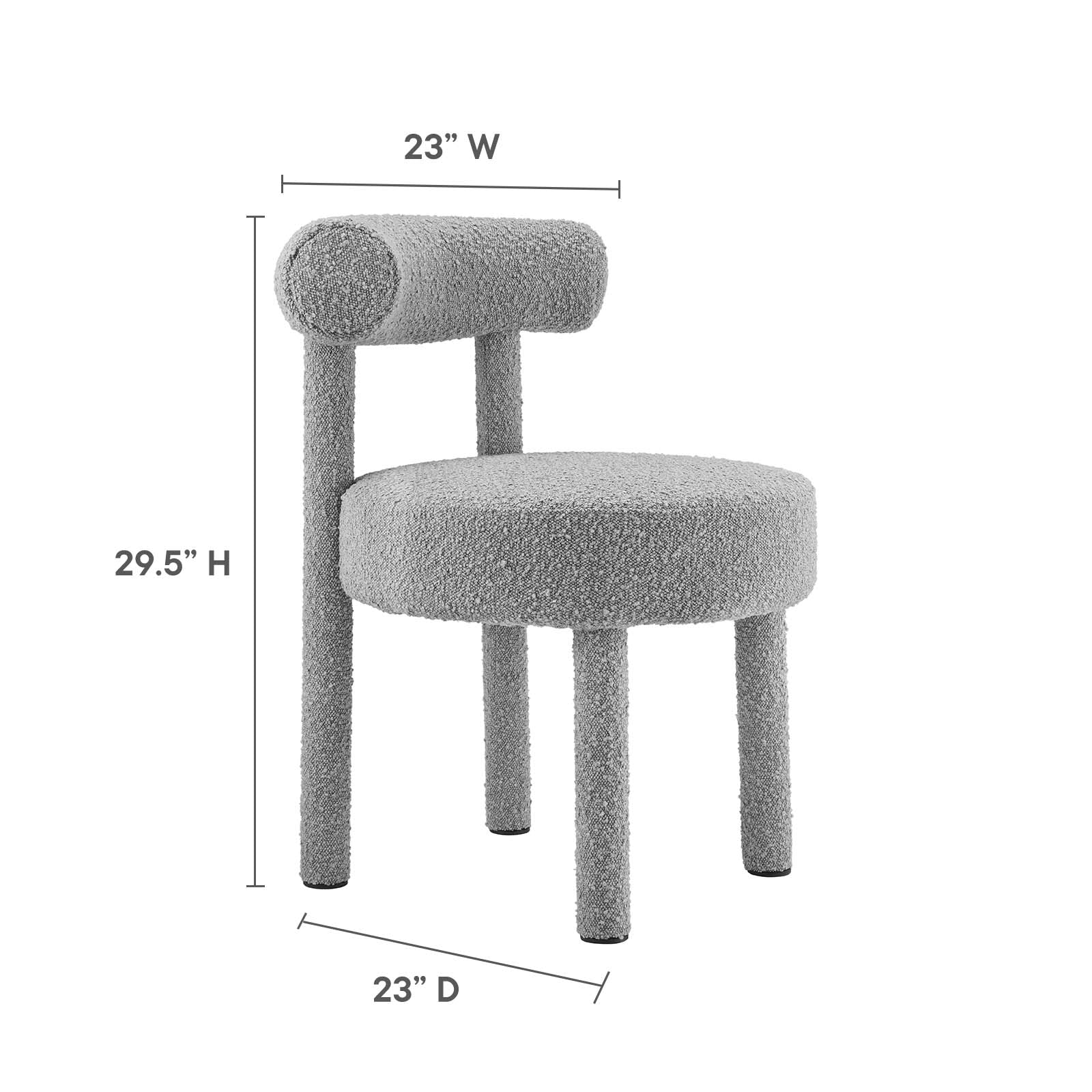 Toulouse Boucle Fabric Dining Chair By Modway - EEI-6387 - Image 24