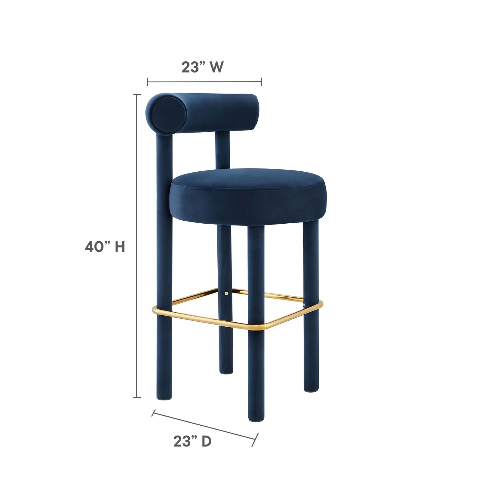 Toulouse Performance Velvet Bar Stool By Modway - EEI-6386 - Image 24