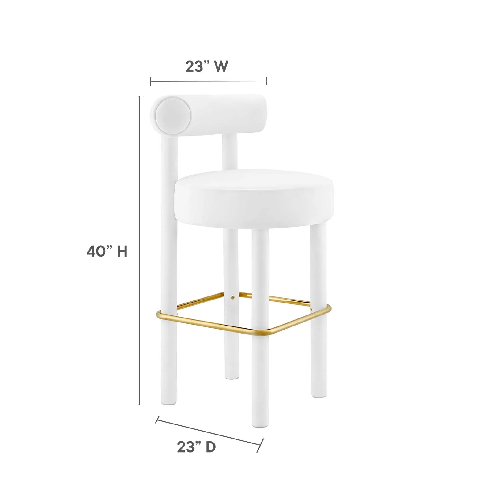 Toulouse Performance Velvet Bar Stool By Modway - EEI-6386 - Image 32