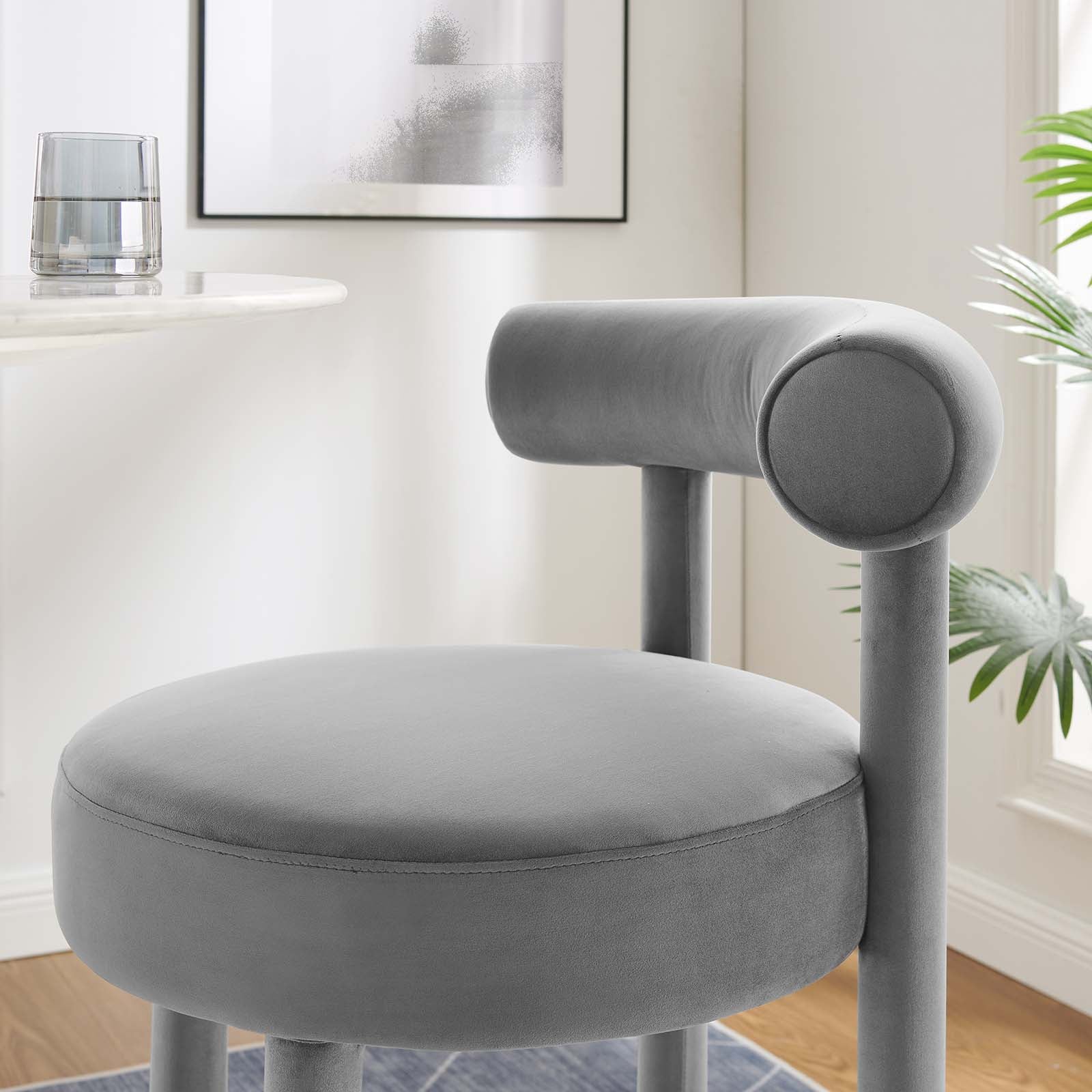 Toulouse Performance Velvet Bar Stool By Modway - EEI-6386 - Image 9