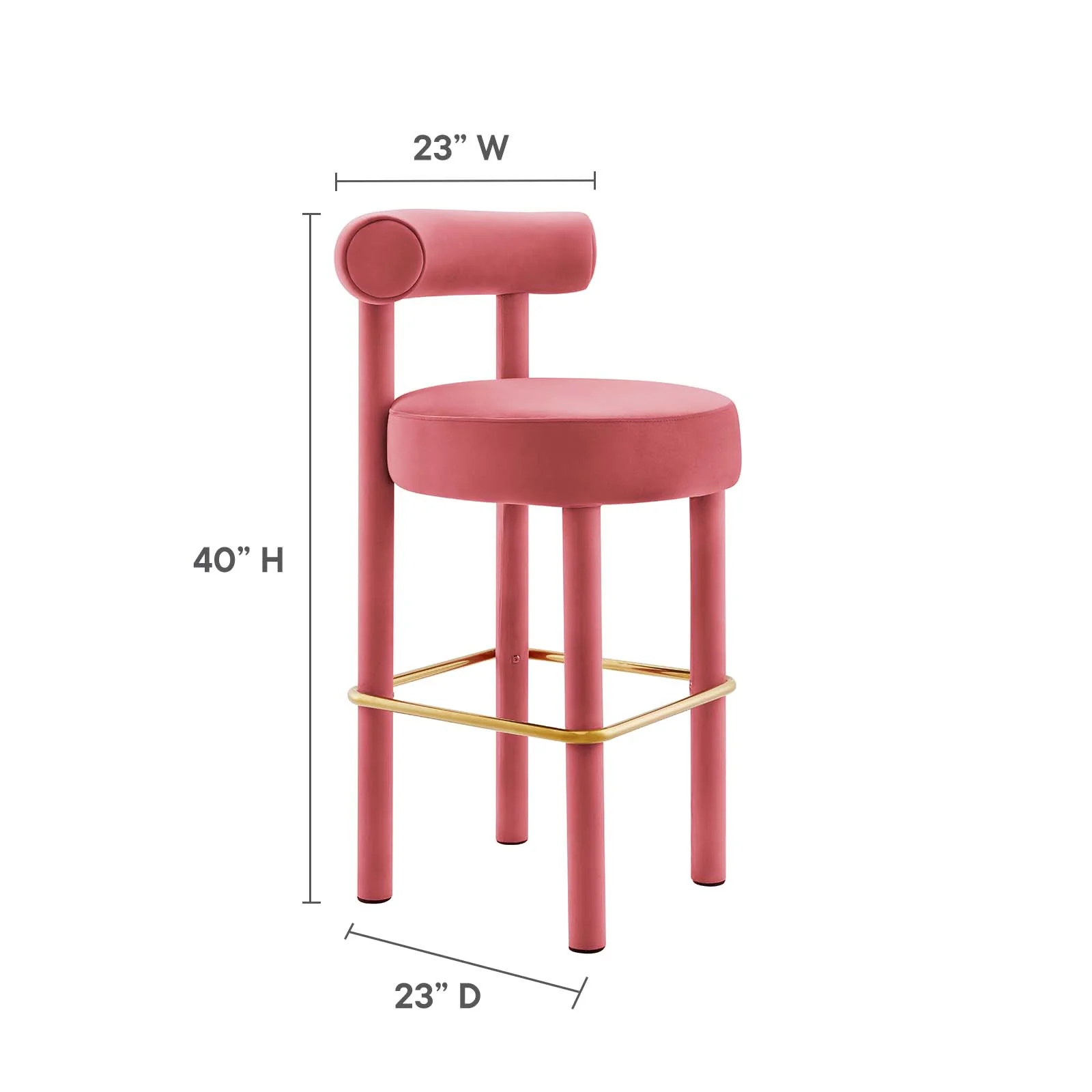 Toulouse Performance Velvet Bar Stool - Set of 2 By Modway - EEI-6710 - Image 10