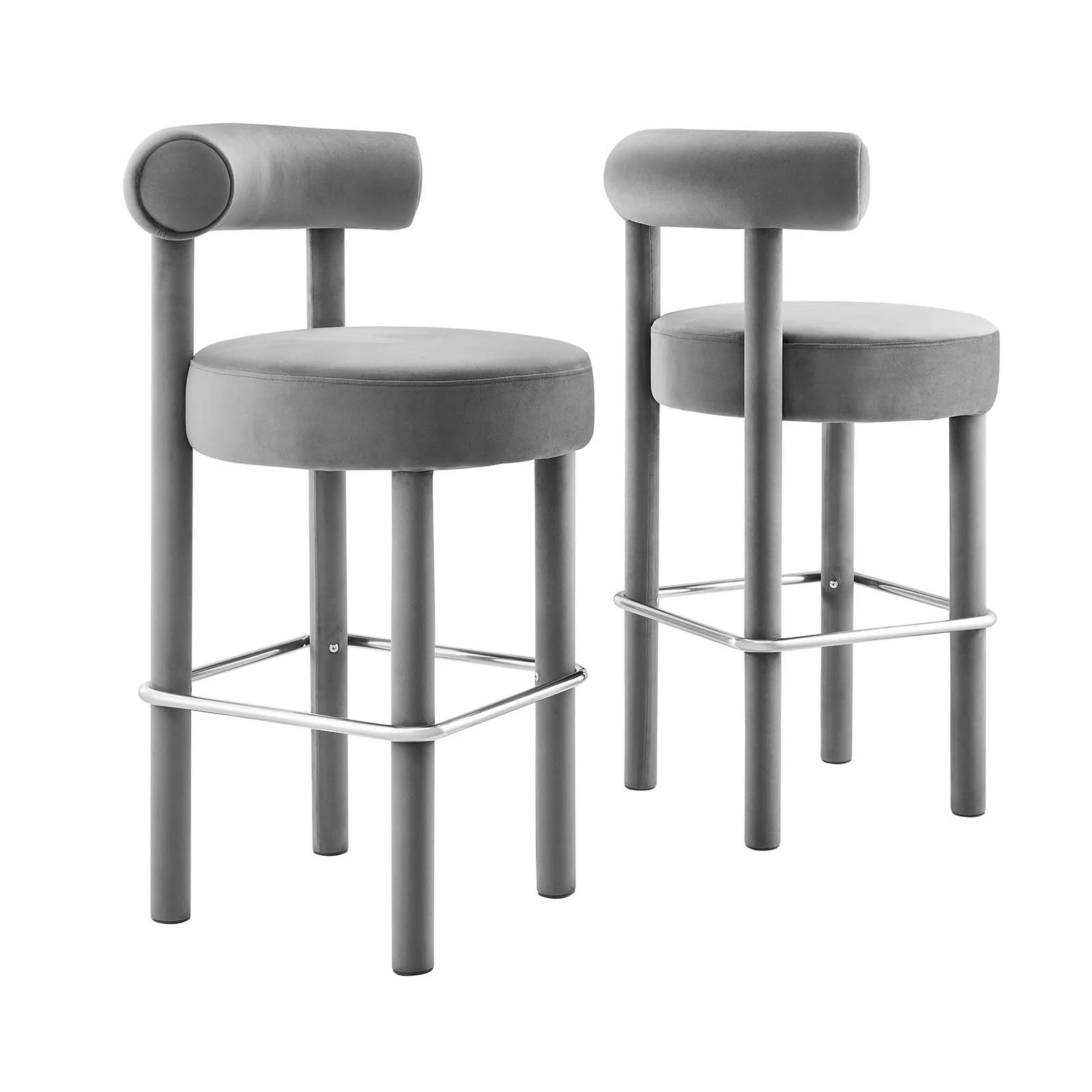 Toulouse Performance Velvet Bar Stool - Set of 2 By Modway - EEI-6710 - Image 11